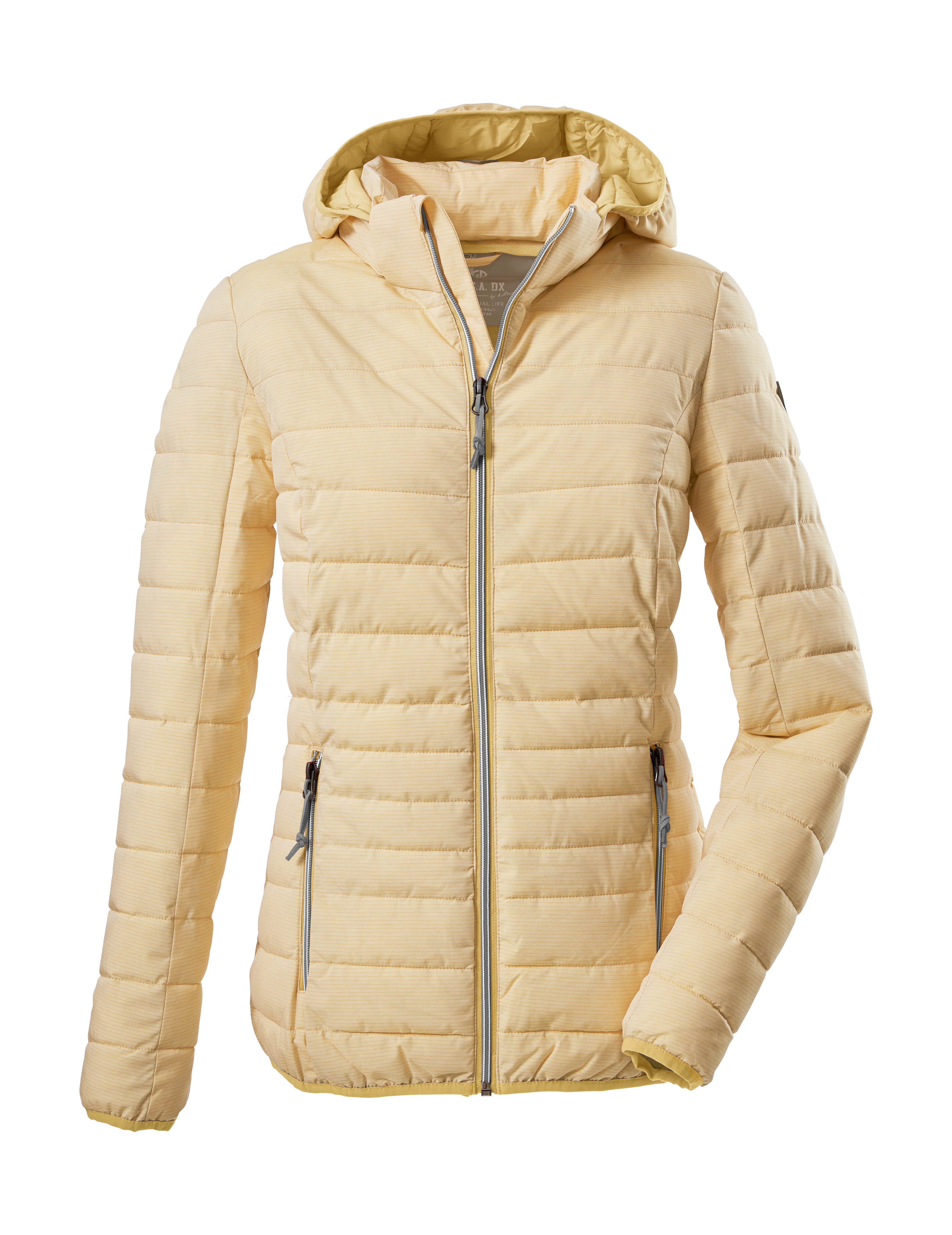 G.I.G.A. DX by killtec Steppjacke Uyaka Stripe Leichte, warme Steppjacke mit abnehmbarer Kapuze und Zipper-Taschen
