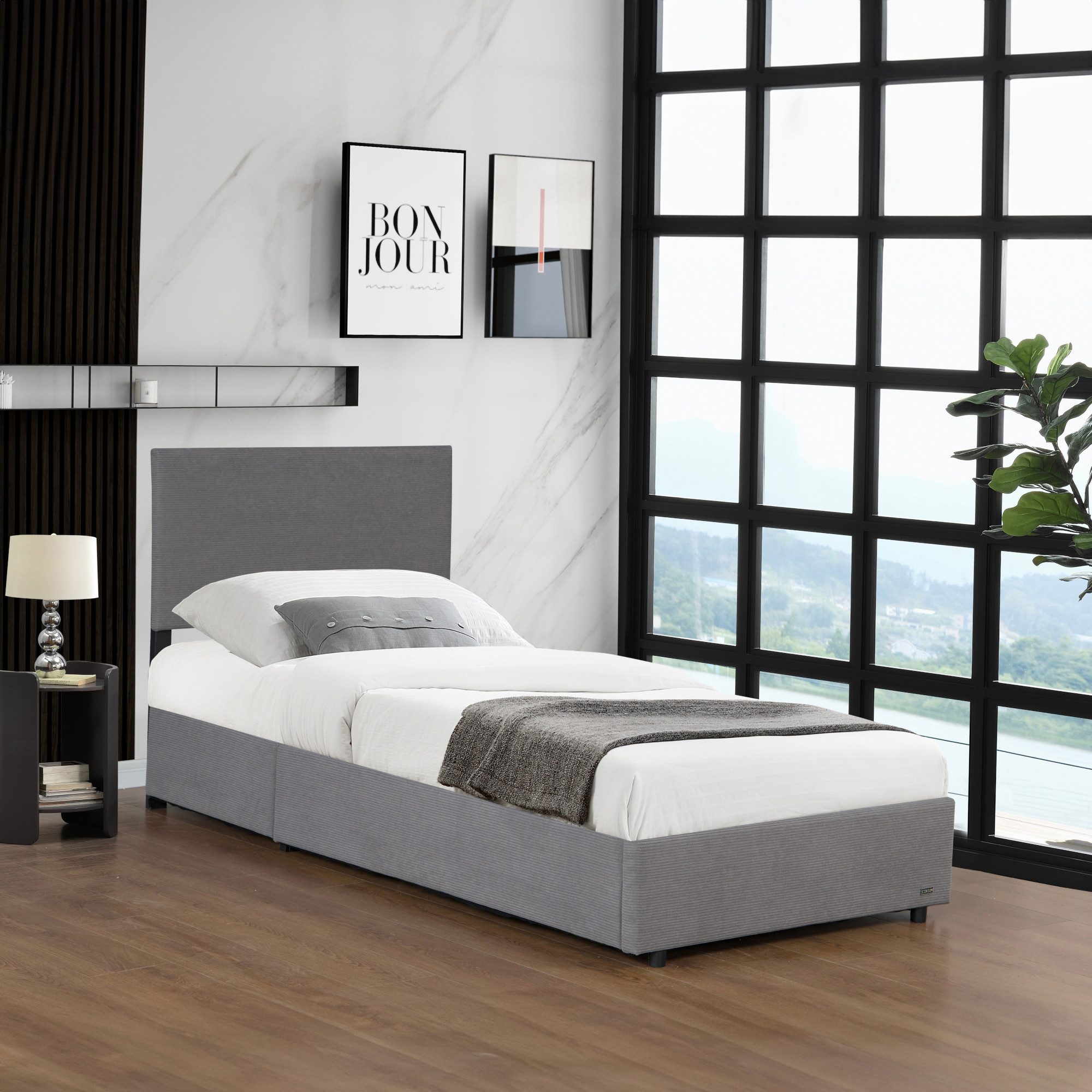 Corium Polsterbett, »Juva« Cord mit Lattenrost günstig online kaufen