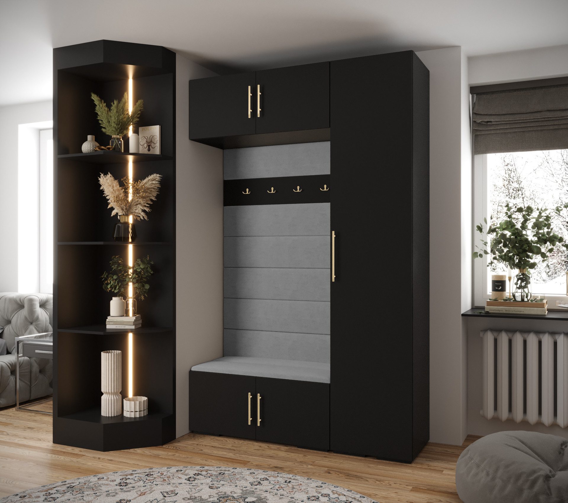 ABIKS MÖBEL Kompaktgarderobe INOVA 3 SATZ günstig online kaufen