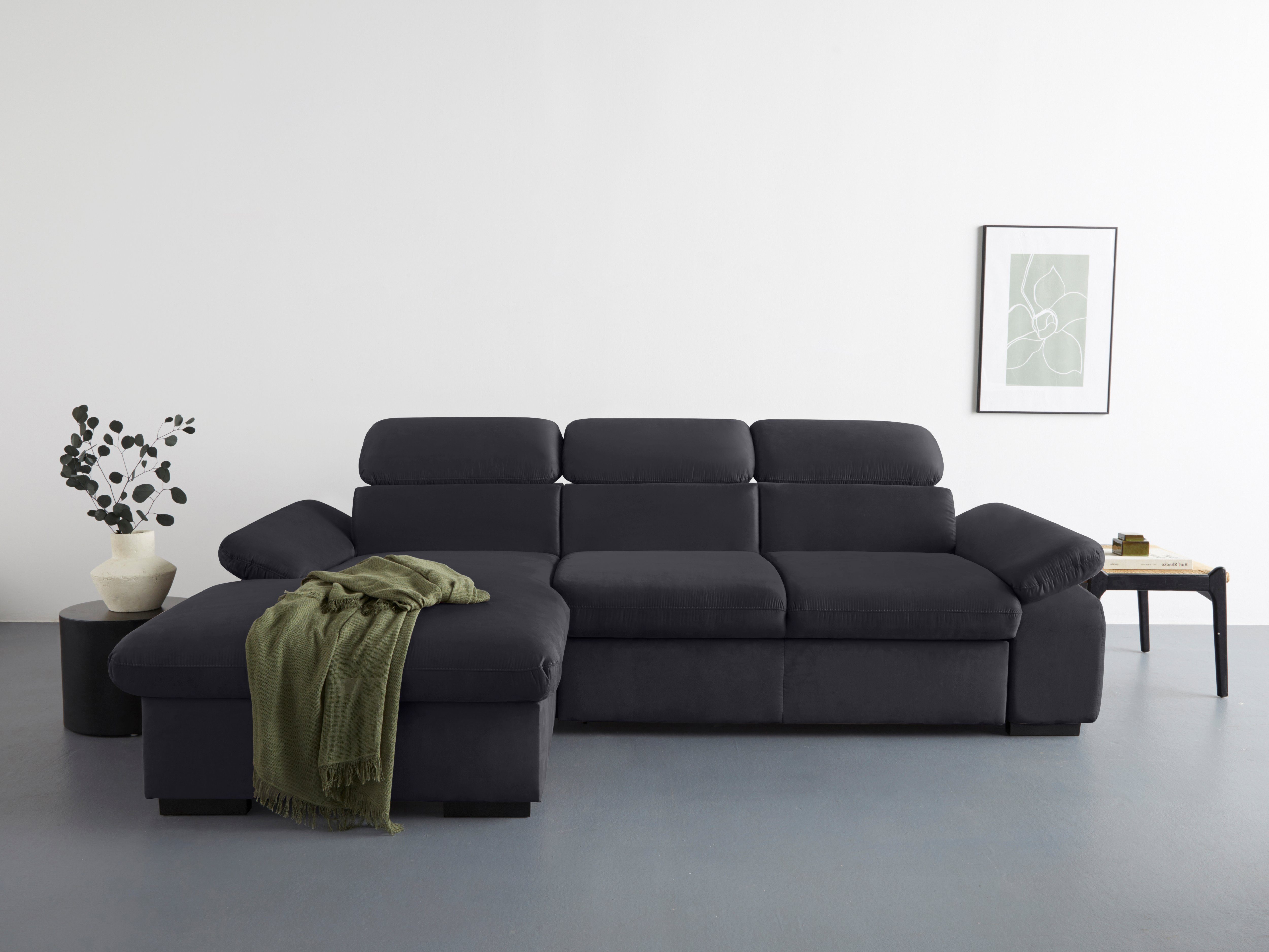 COTTA Ecksofa Lola L-Form mit Kopfteilfunktion günstig online kaufen