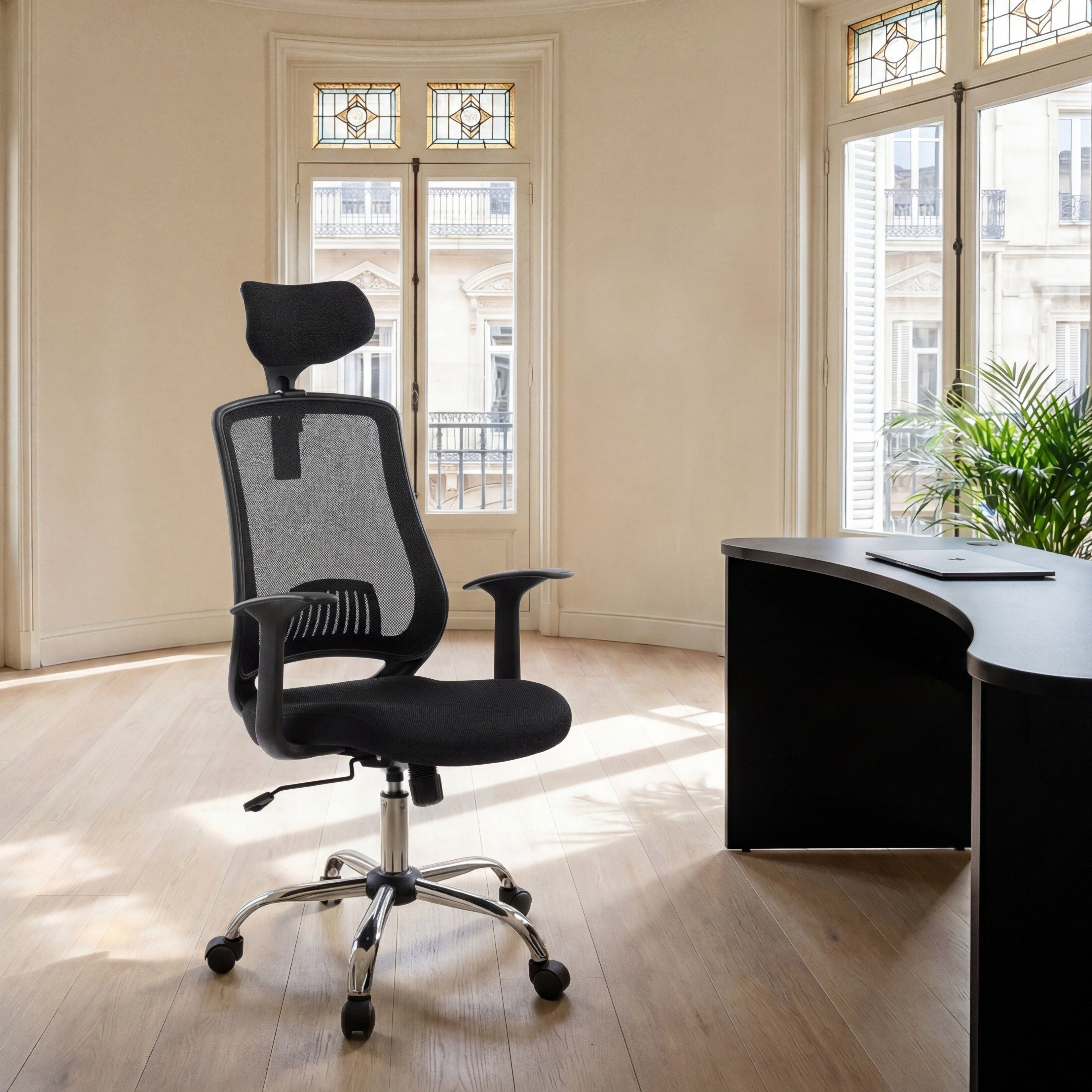 loft24 Schreibtischstuhl Florida - Drehstuhl Bürostuhl Gaming Stuhl Computerstuhl (1 St), mit Armlehne, höhenverstellbar Sitzhöhe 43-51 cm, modern