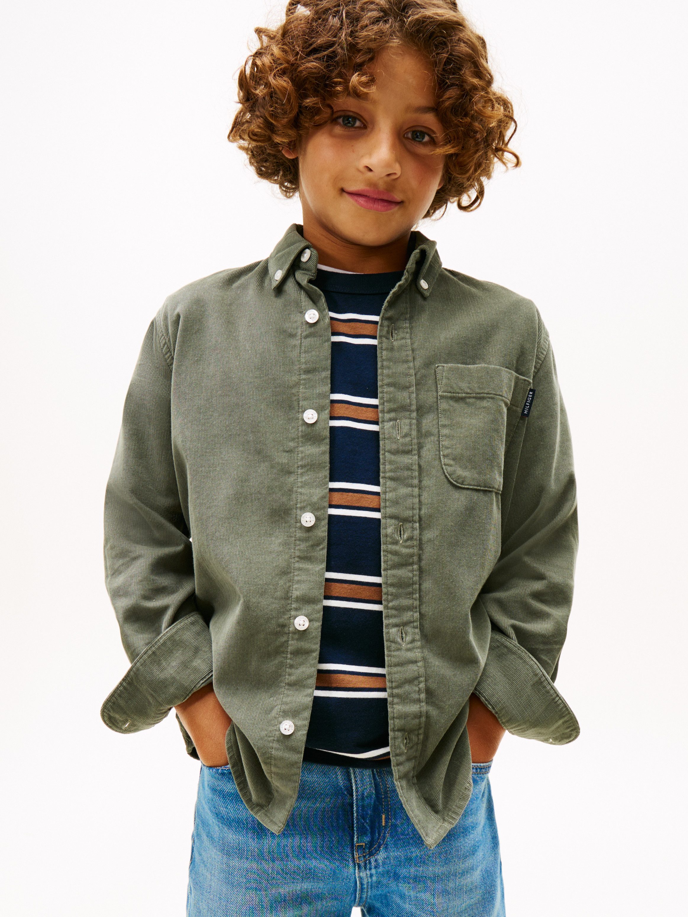 Tommy Hilfiger Langarmhemd CORDUROY SHIRT Kinder bis 16 Jahre
