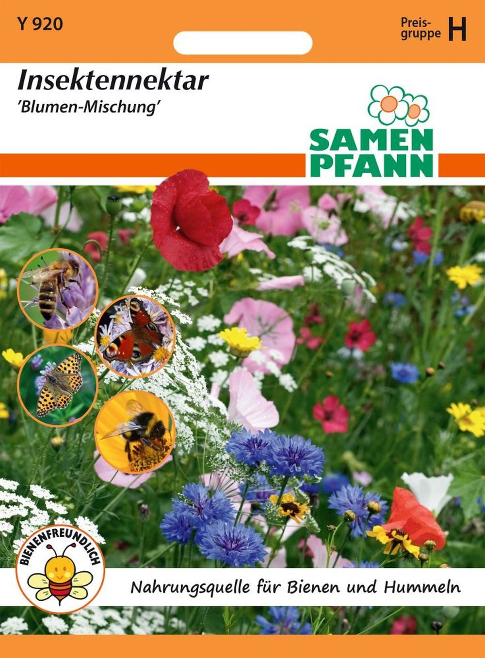 SAMEN PFANN Blumensamen Blumenmischung Insektennektar 40 Sorten Blumen-Samen Bienen Wildbienen