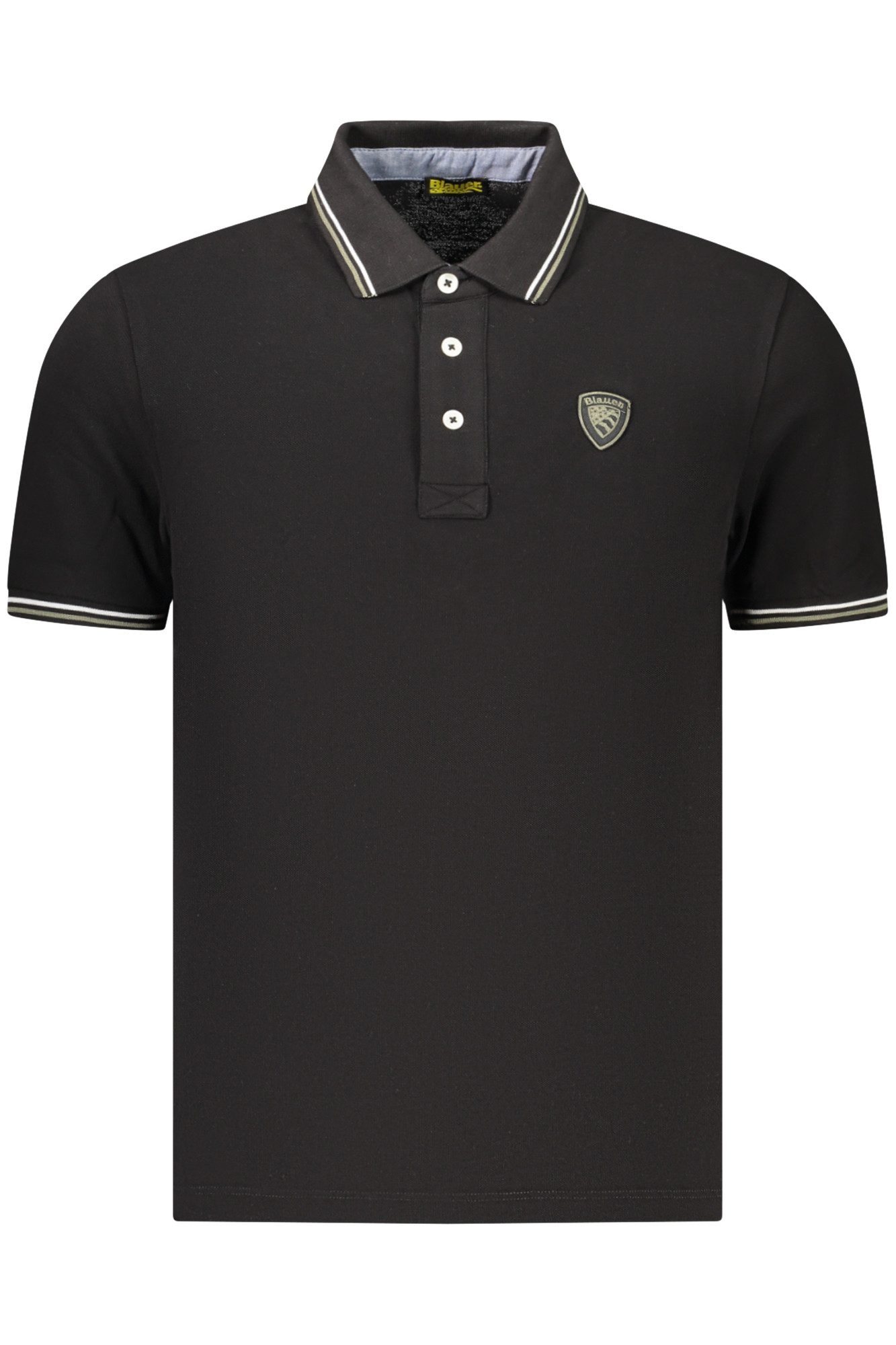 Blauer Poloshirt Schwarzes Poloshirt Herren: Stilvolles Kurzarmshirt