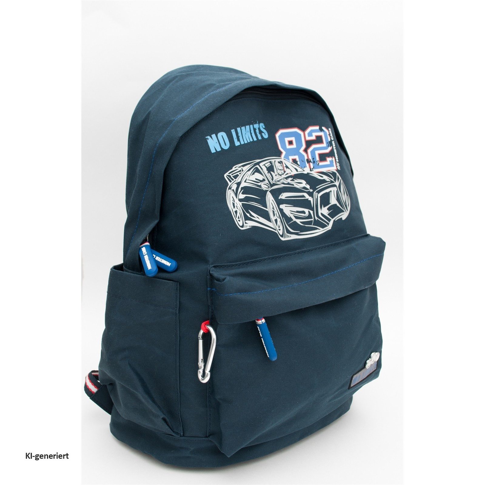 HTI-Living Kinderrucksack Rucksack Monster Cars (Stück, 1-tlg., 1 Rucksack), Schulrucksack Freizeitrucksack Sportrucksack