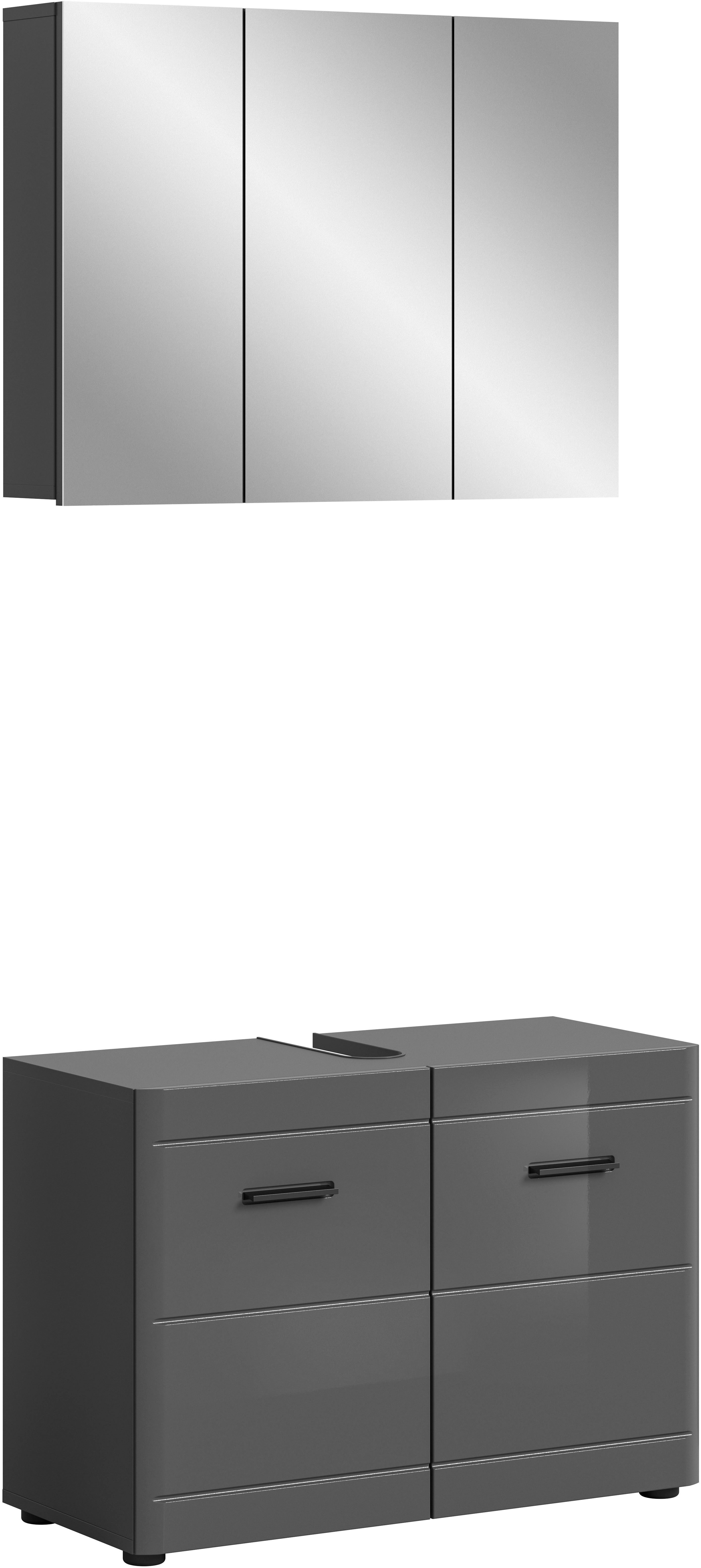 welltime Badmöbel-Set Doux, bestehend aus: Waschbeckenunterschrank und Spie günstig online kaufen