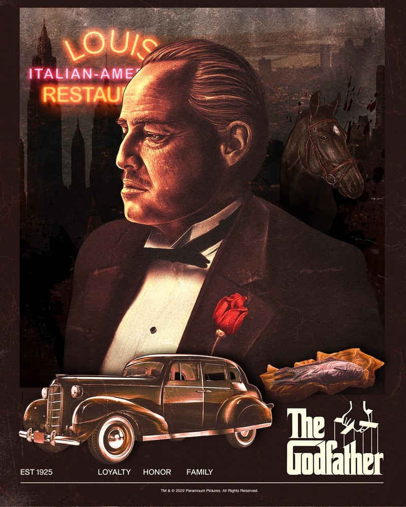 The Godfather Poster Retro Poster 50X40 Cm