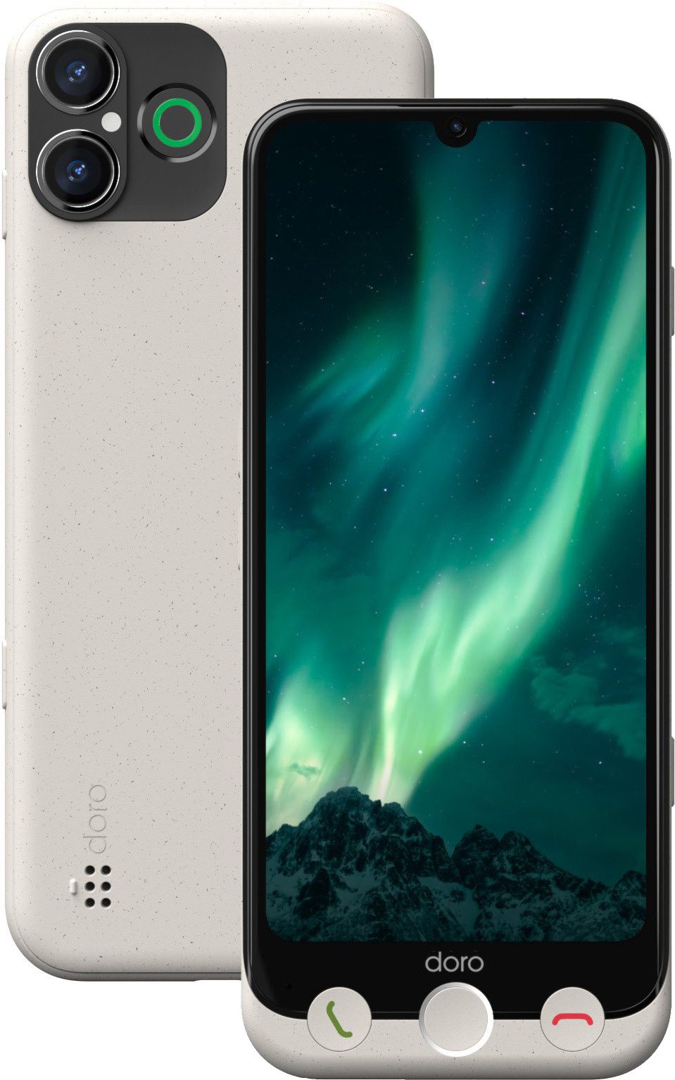 Doro Aurora A30 128 GB / 6 GB - Smartphone - bone Smartphone (6.1 Zoll, 128 GB Speicherplatz, Benutzerfreundliches Design)