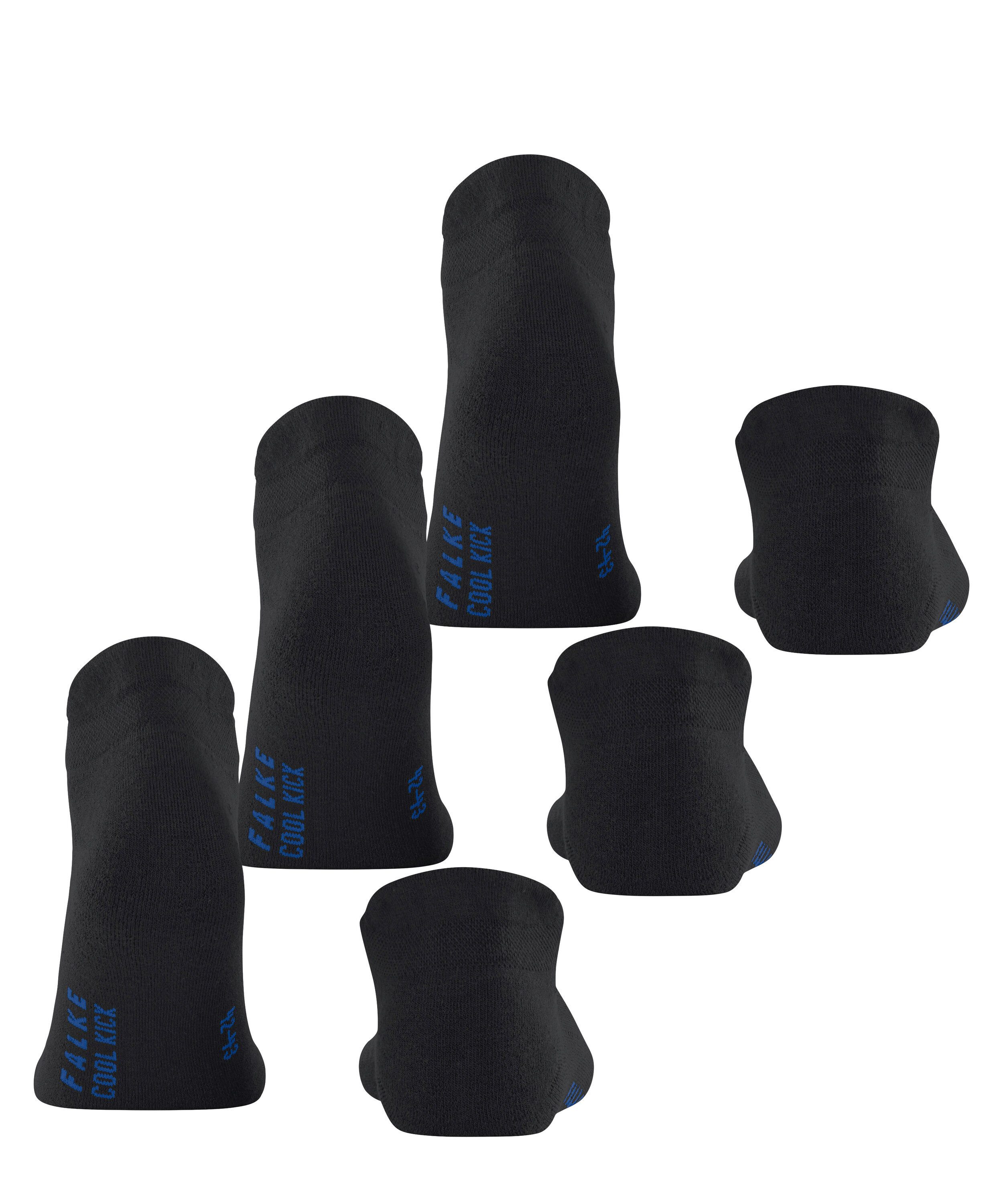 FALKE Sneakersocken Cool Kick 3-Pack Sneakersocken (3-Paar) mit ultraleichter Plüschsohle