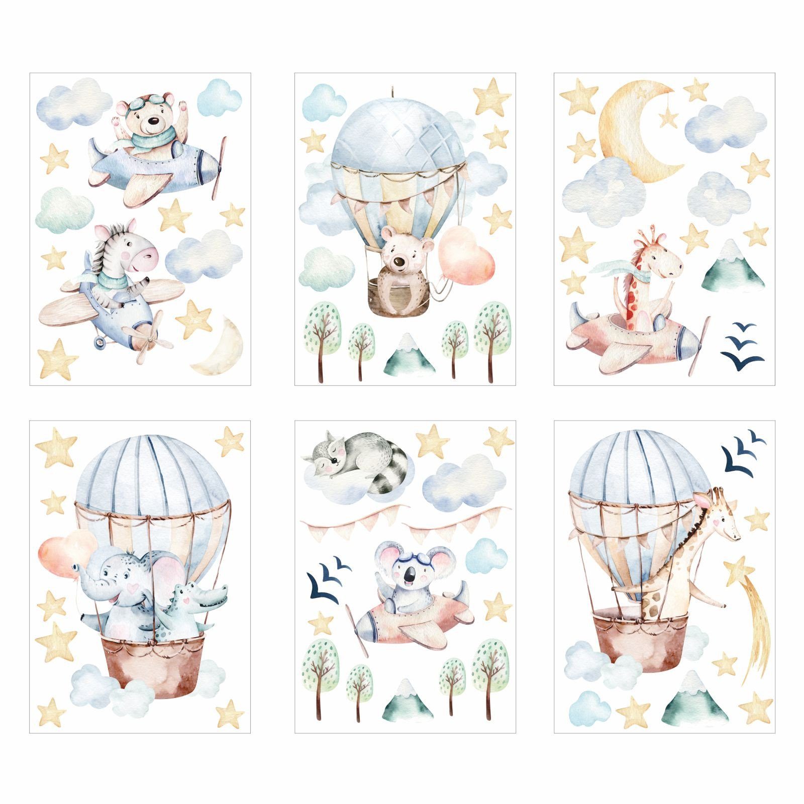 nikima Fensterbild Fensterbilder Baby Flugzeug selbstklebend günstig online kaufen