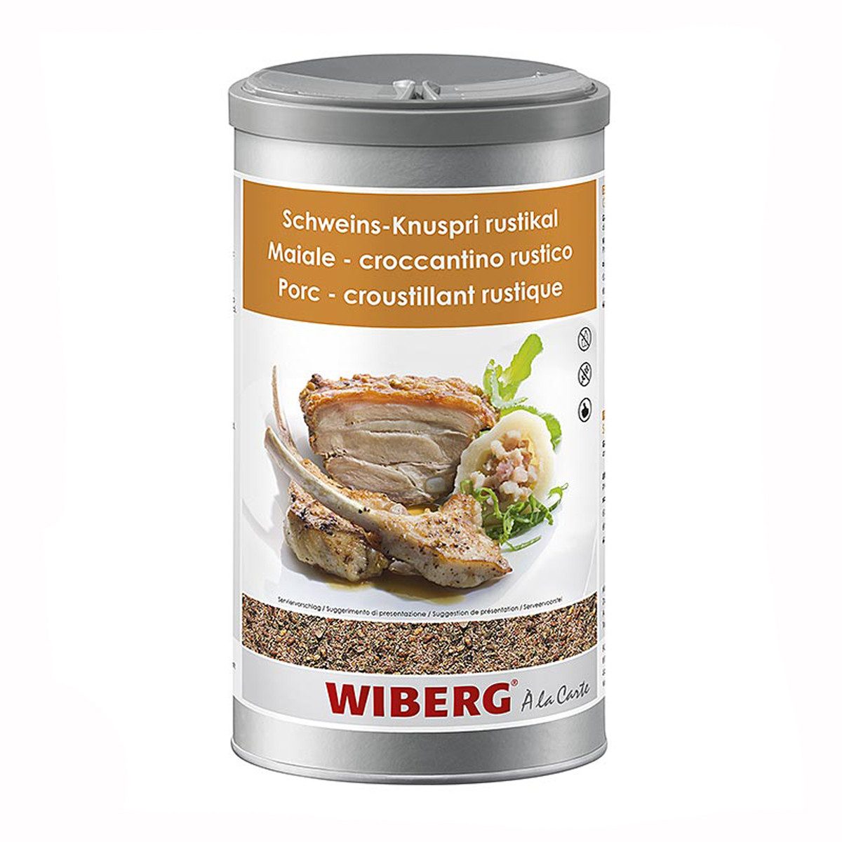 WIBERG Gewürz, Wiberg Schweinsknuspri Gewürzsalz rustikal in der Aromabox 880g