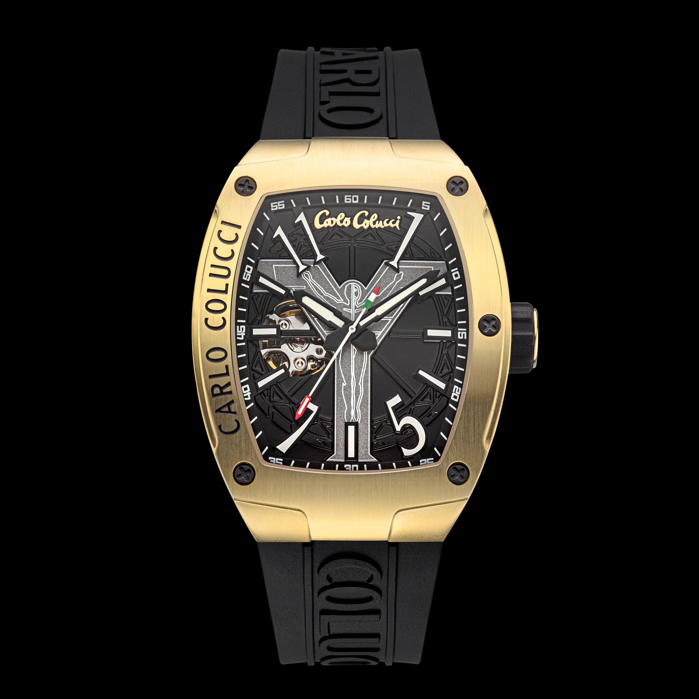 CARLO COLUCCI Automatikuhr Automatikuhr Automatikuhr 100% Edelstahl 41 x 53 günstig online kaufen