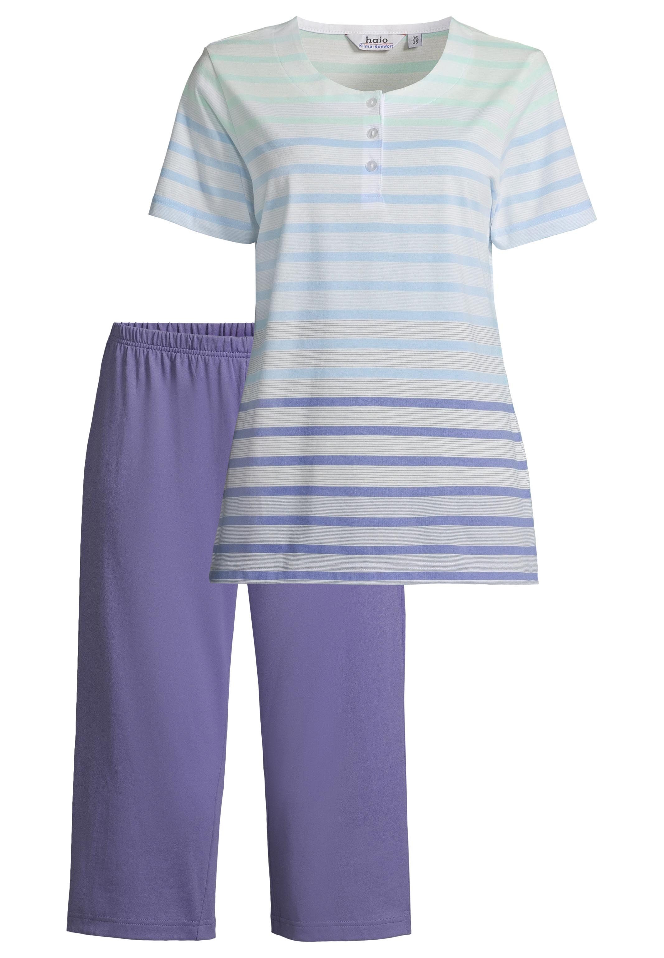 Hajo Pyjama Klima Komfort (Set, 2 tlg) Schlafanzug - Baumwolle - Atmungsaktiv