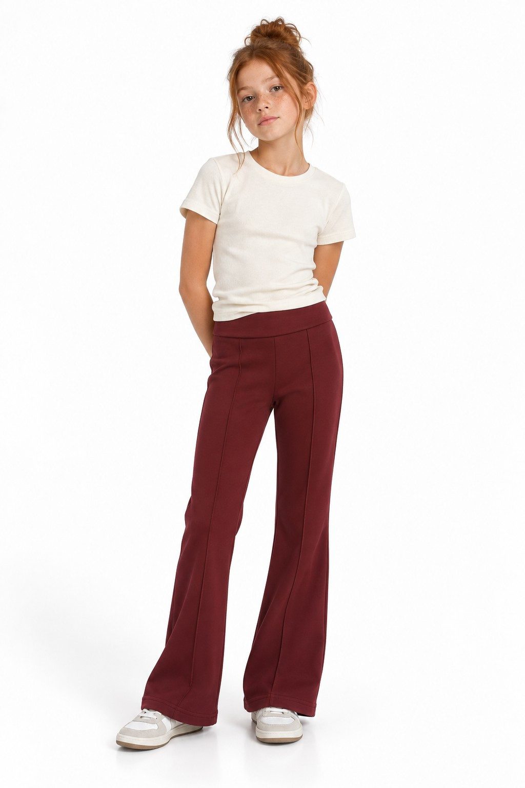 THREE OAKS Jogger Pants Girls Sport Bell Bottom Pants
