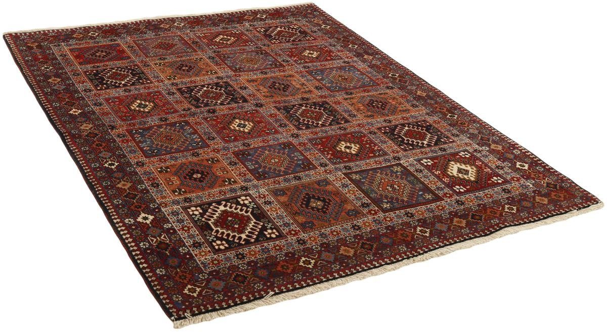 Orientteppich Yalameh 151x196 Handgeknüpfter rechteckig, / Orientteppich 12 Höhe: Nain Perserteppich, mm Trading