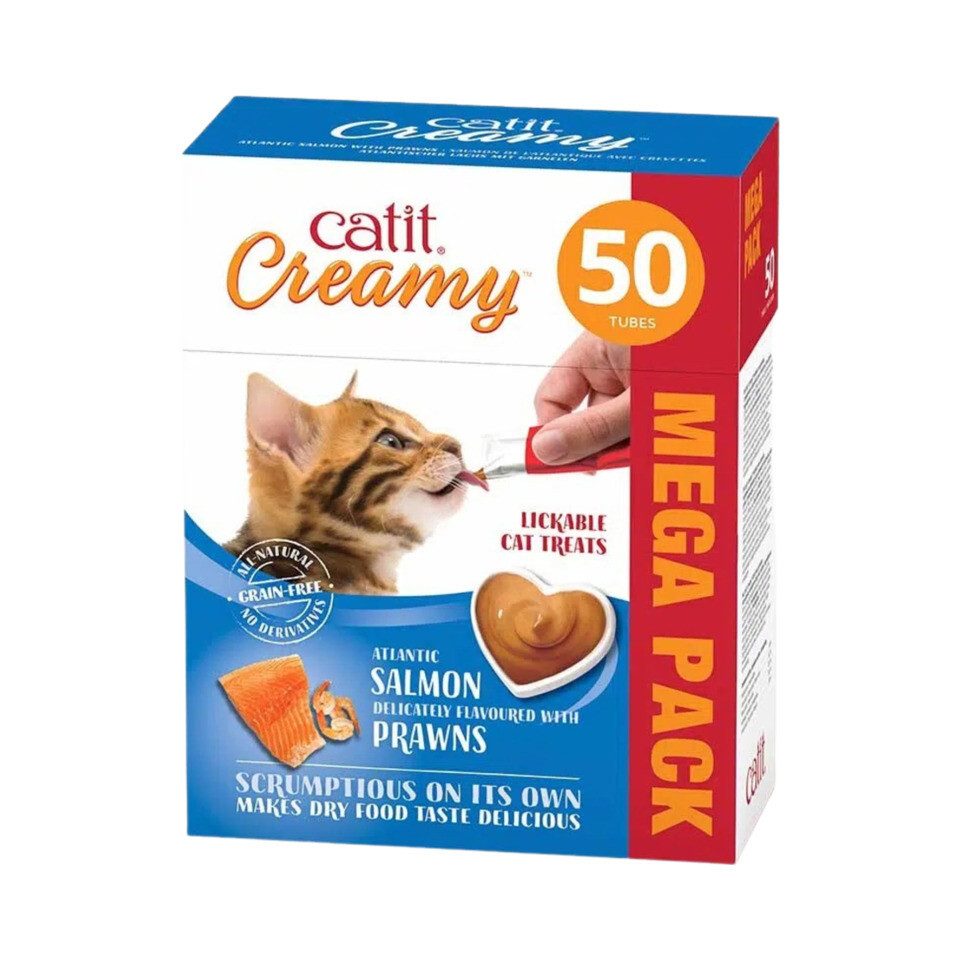 Catit Creamy Lachs & Garnelen 50er-Pack