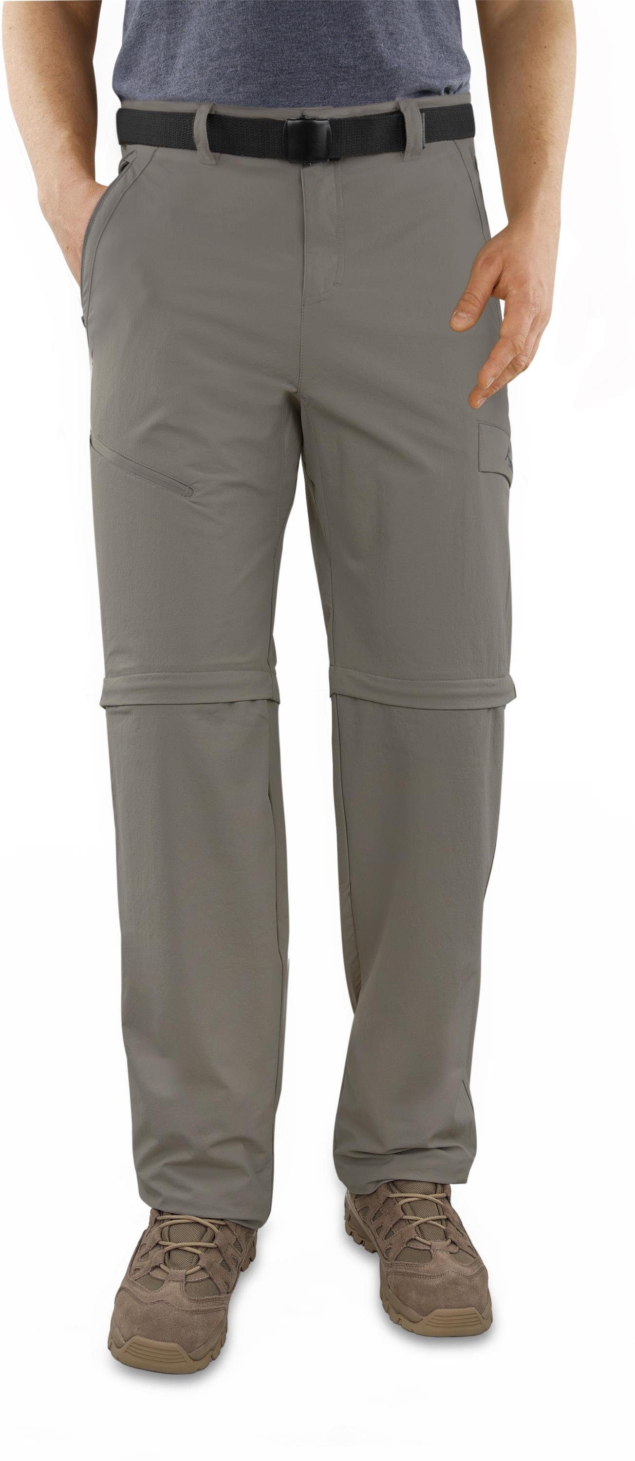 normani Zip-off-Hose Herren 2-in-1 Zip-Off Softshellhose Daventry Outdoorhose Wanderhose Sommerhose mit Sonnenschutzfaktor 50+