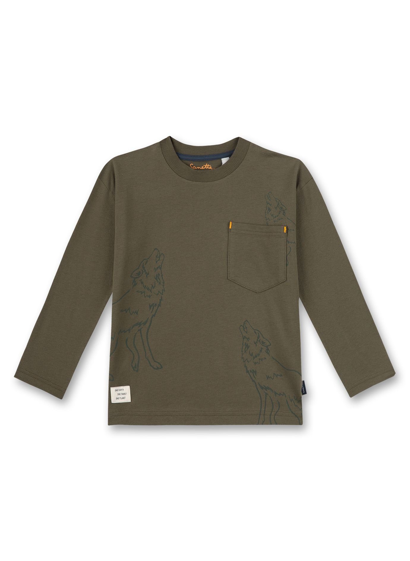 Sanetta Langarmshirt Sanetta Langarmshirt Expedition Khaki