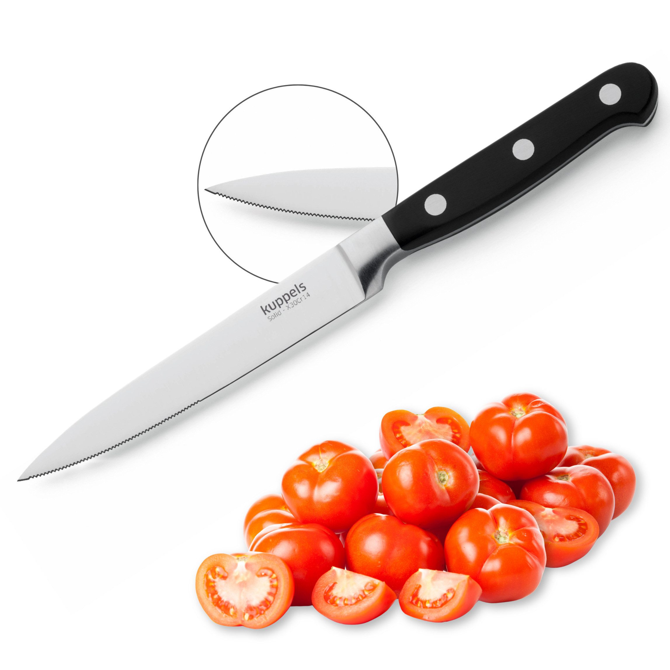 Kuppels Tomatenmesser SOLID, gezahnte Klinge