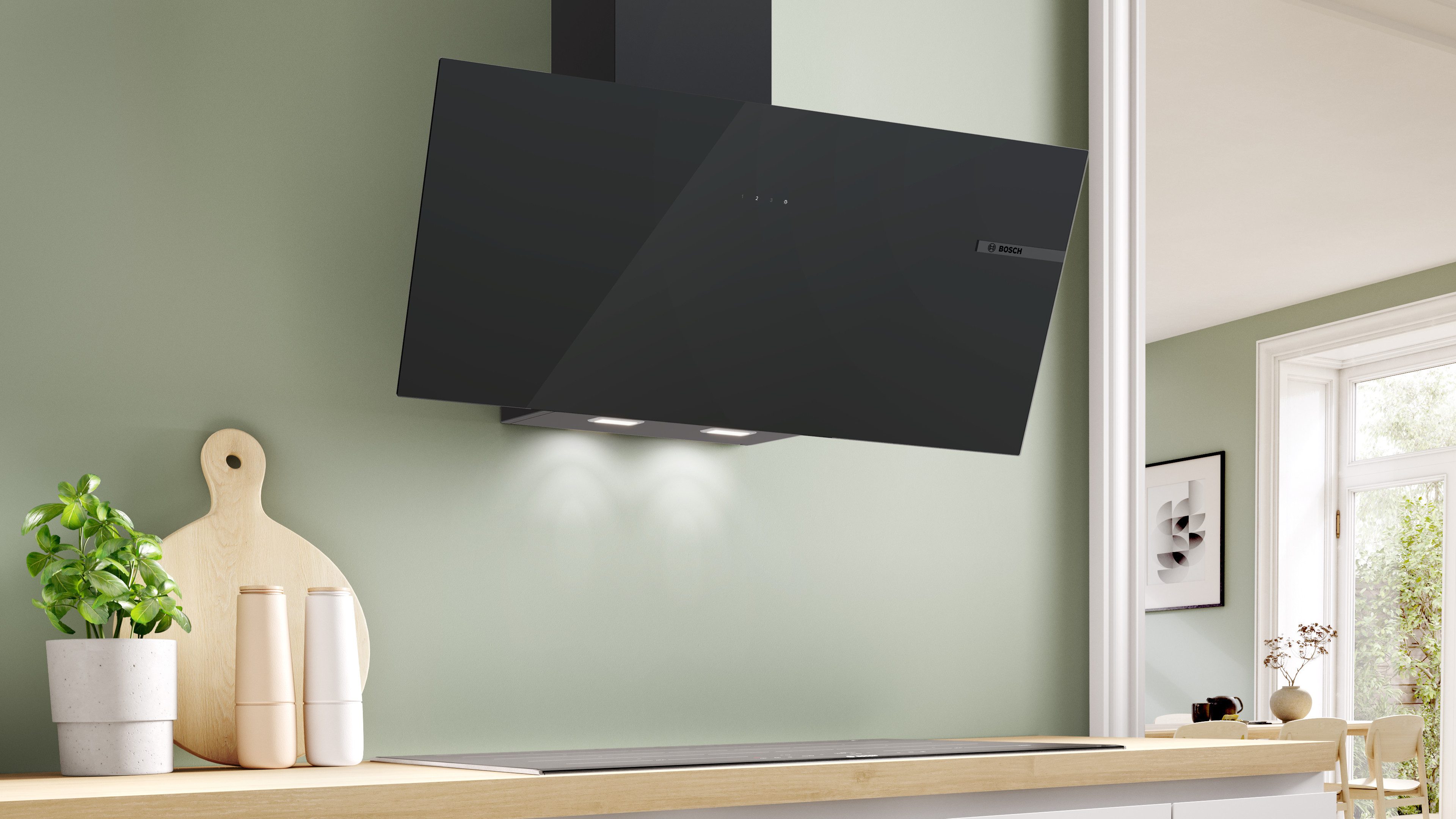 BOSCH Kopffreihaube DWK95DF61 Serie Serie 4 DirectSelect und LED-Beleuchtung für komfortable Bedienung – Bild 2 von 5