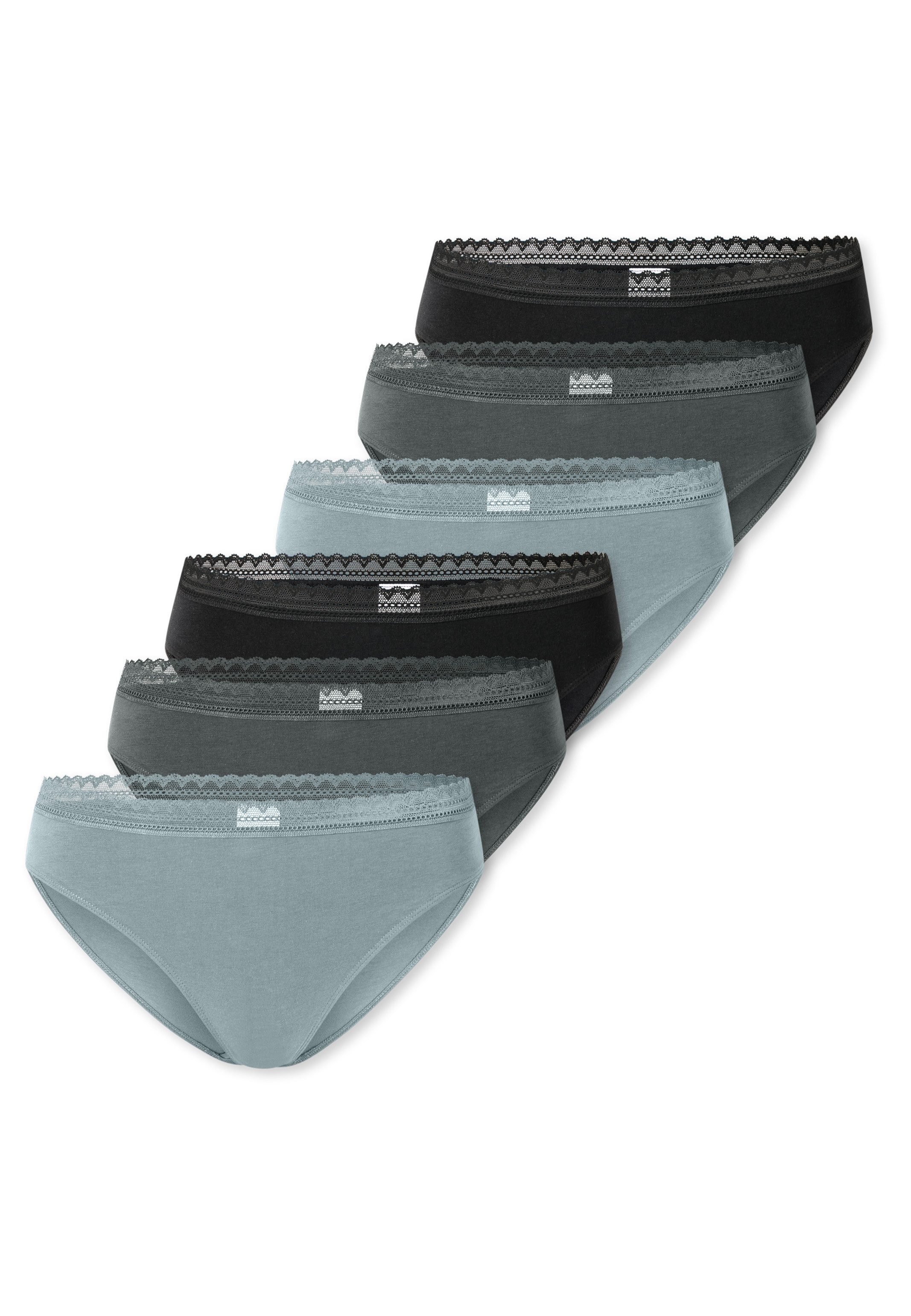Schiesser Rioslip 6er Pack 95/5 Modern Cotton (Spar-Set, 6-St) Rio Slip - B günstig online kaufen