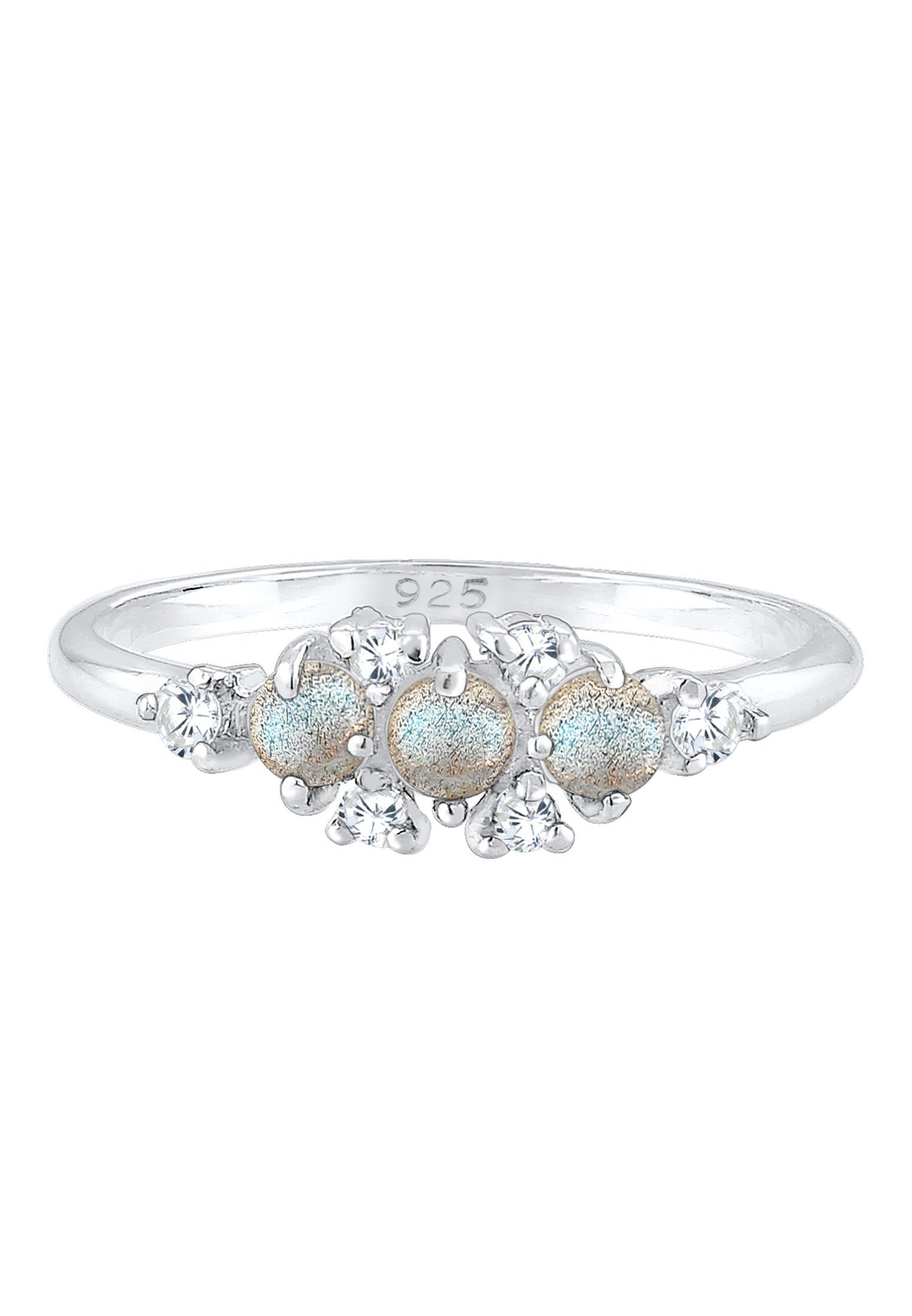 Elli Verlobungsring Labradorit Grau 925 Sterling Silber günstig online kaufen