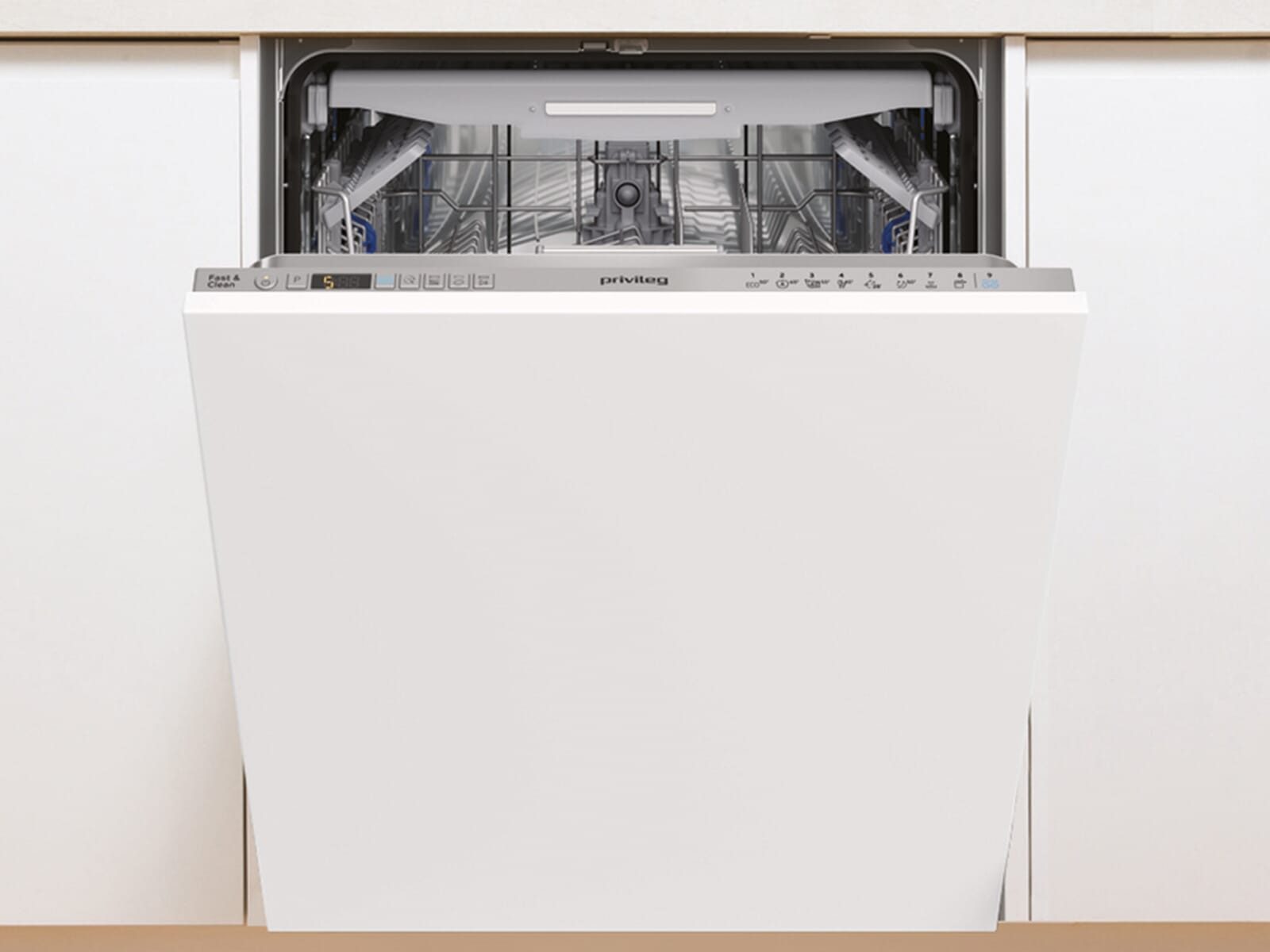 Privileg vollintegrierbarer Geschirrspüler RCIO 3T131 A FE S, 9.5 l, 14 Maßgedecke, Energiesparfunktion ECO