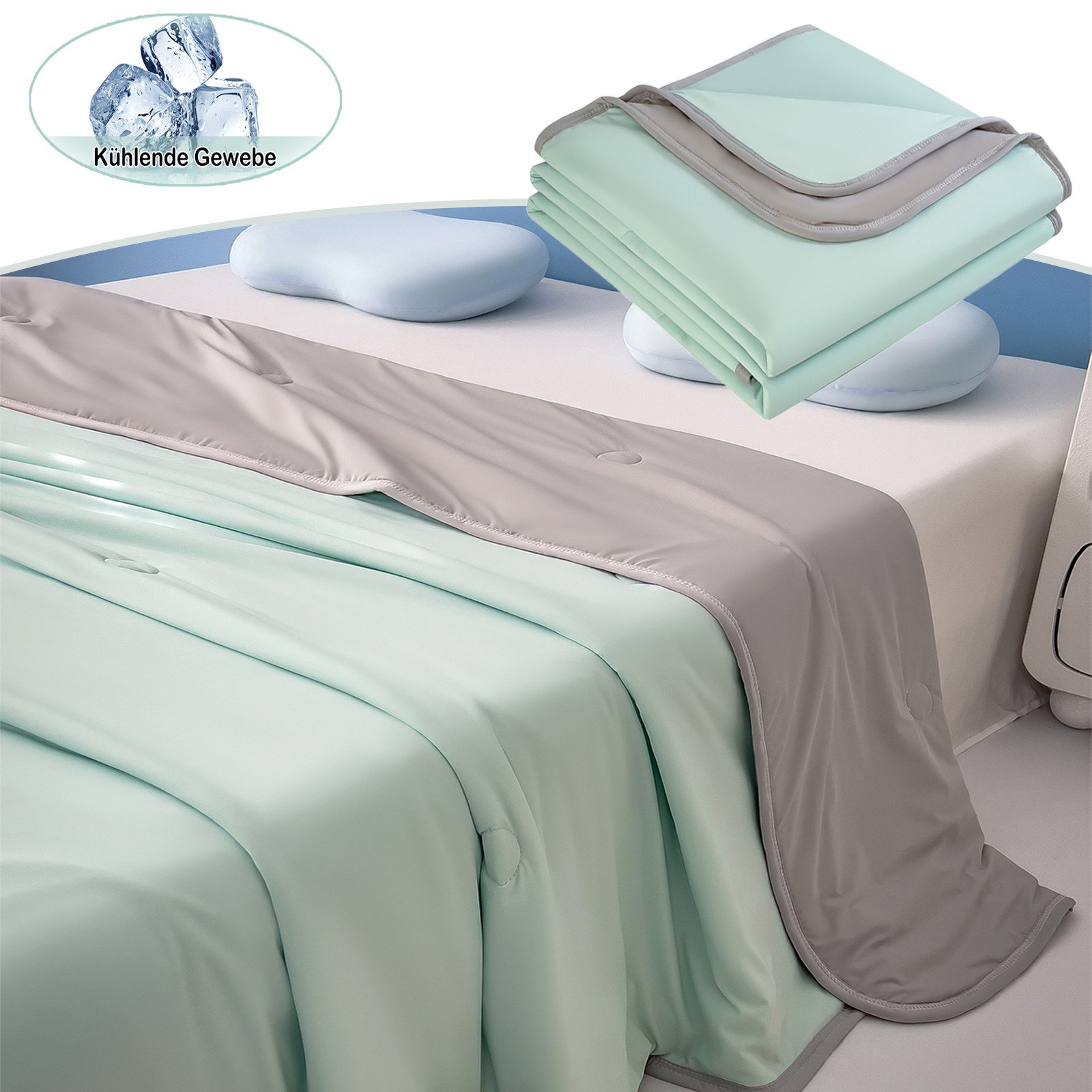 Jibenhome Kunstfaserbettdecke Doppelseitige Kuscheldecke Bettdecken für günstig online kaufen