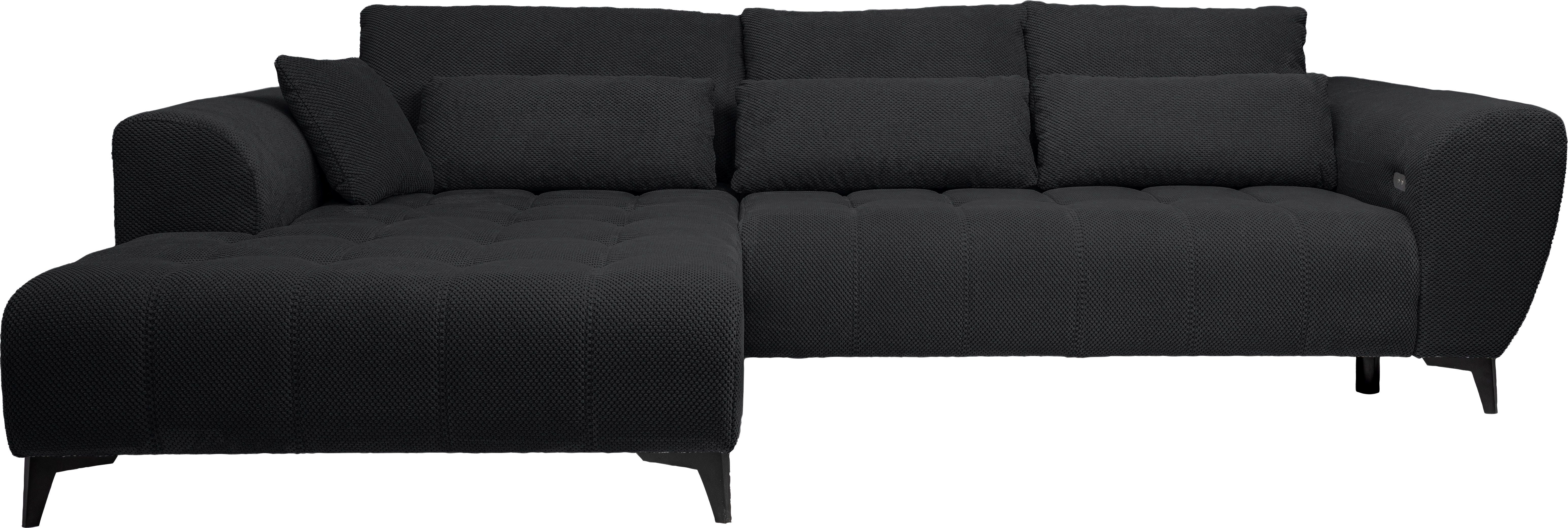 WERK2 Ecksofa Garay, XXL-Liegefläche: elektrisch ausziehbar auf ca. 228×126 günstig online kaufen