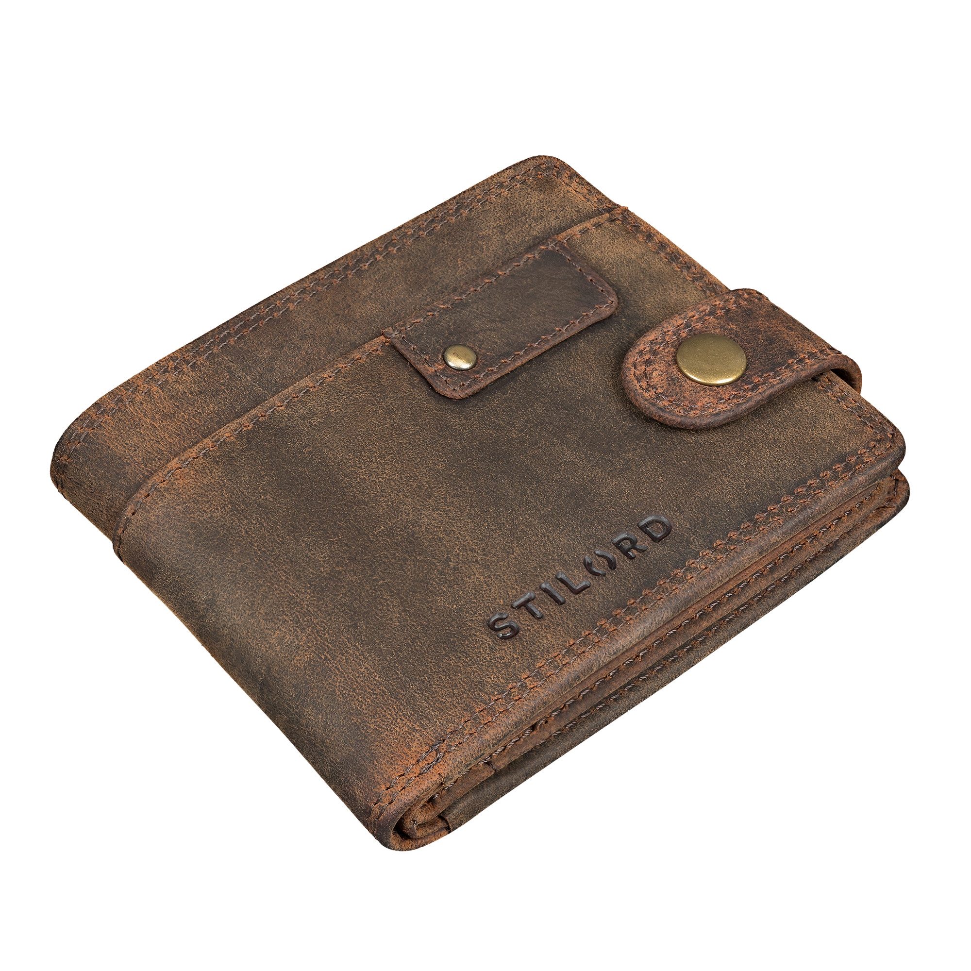 STILORD Geldbörse "Finley" Leder Geldbörse Herren RFID und NFC