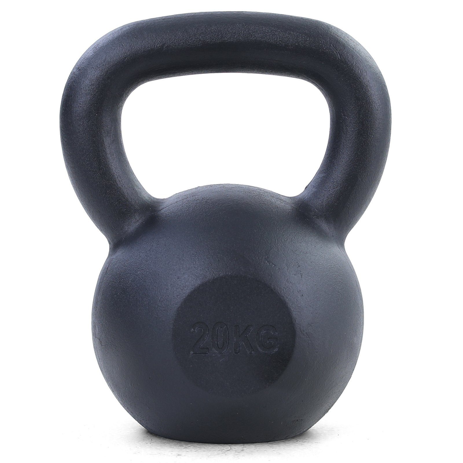 RAMROXX Kettlebell 20 kg Premium Gusseisen Kettlebell Kugelhantel Schwunghantel Schwarz, Sehr robuste Ausführung aus Gusseisen für den professionellen und langlebigen Einsatz