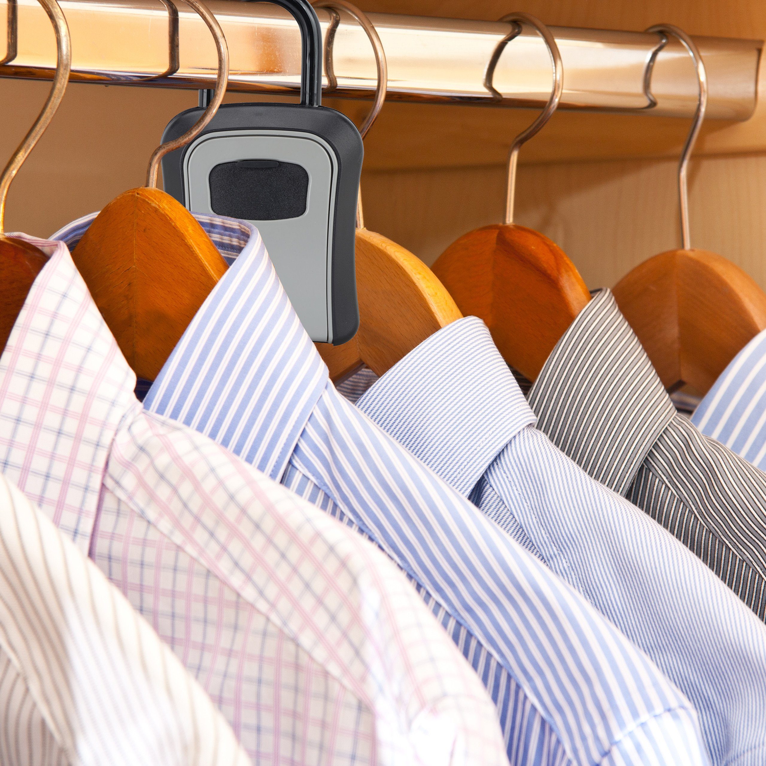 relaxdays Schlüsseltresor 2 x Schlüsseltresor Bügel und Zahlencode