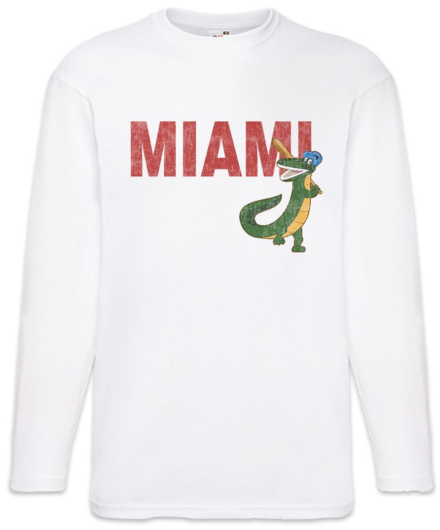 Langarmshirt Miami Gators Langarm T-Shirt Back To The 80s Zurück In die Future