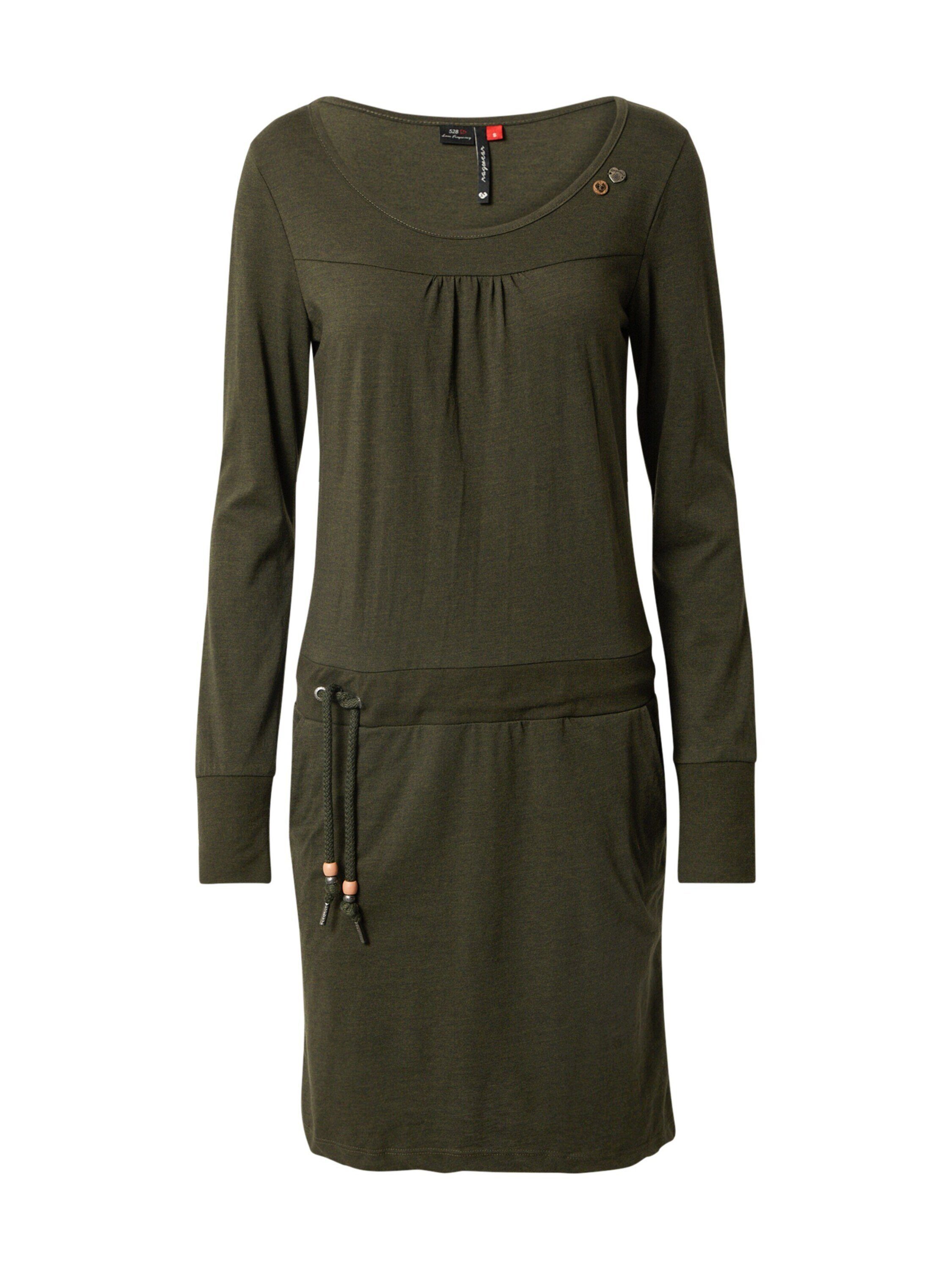 Ragwear Jerseykleid PENELOPE (1-tlg) Drapiert/gerafft Olive 2221_5031