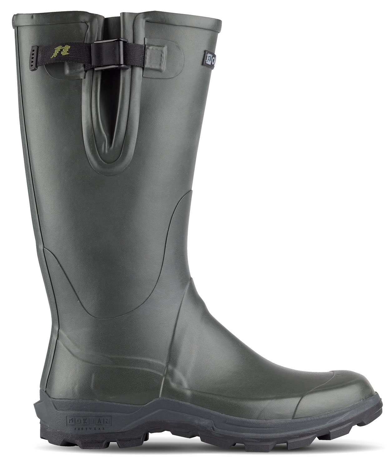 Nokian Footwear Koli dunkelolivgrün / Obermaterial & Sohle: Naturkautschuk Futter & Innensohle: Polyester Easy Entry: Stretch PU Gurt: Polyester Резиновые сапоги