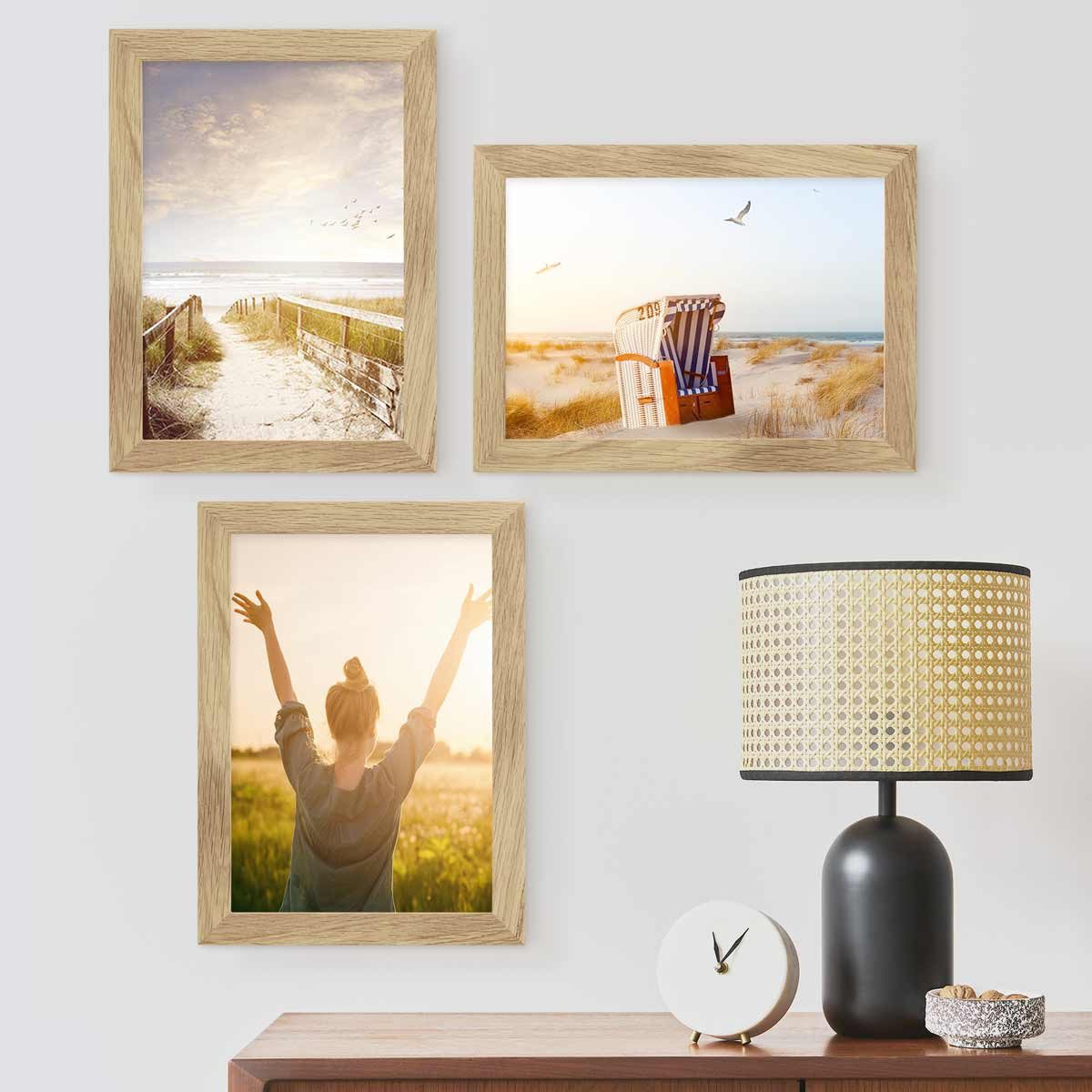 PHOTOLINI Bilderrahmen 3er Set breite Rahmen, günstig online kaufen