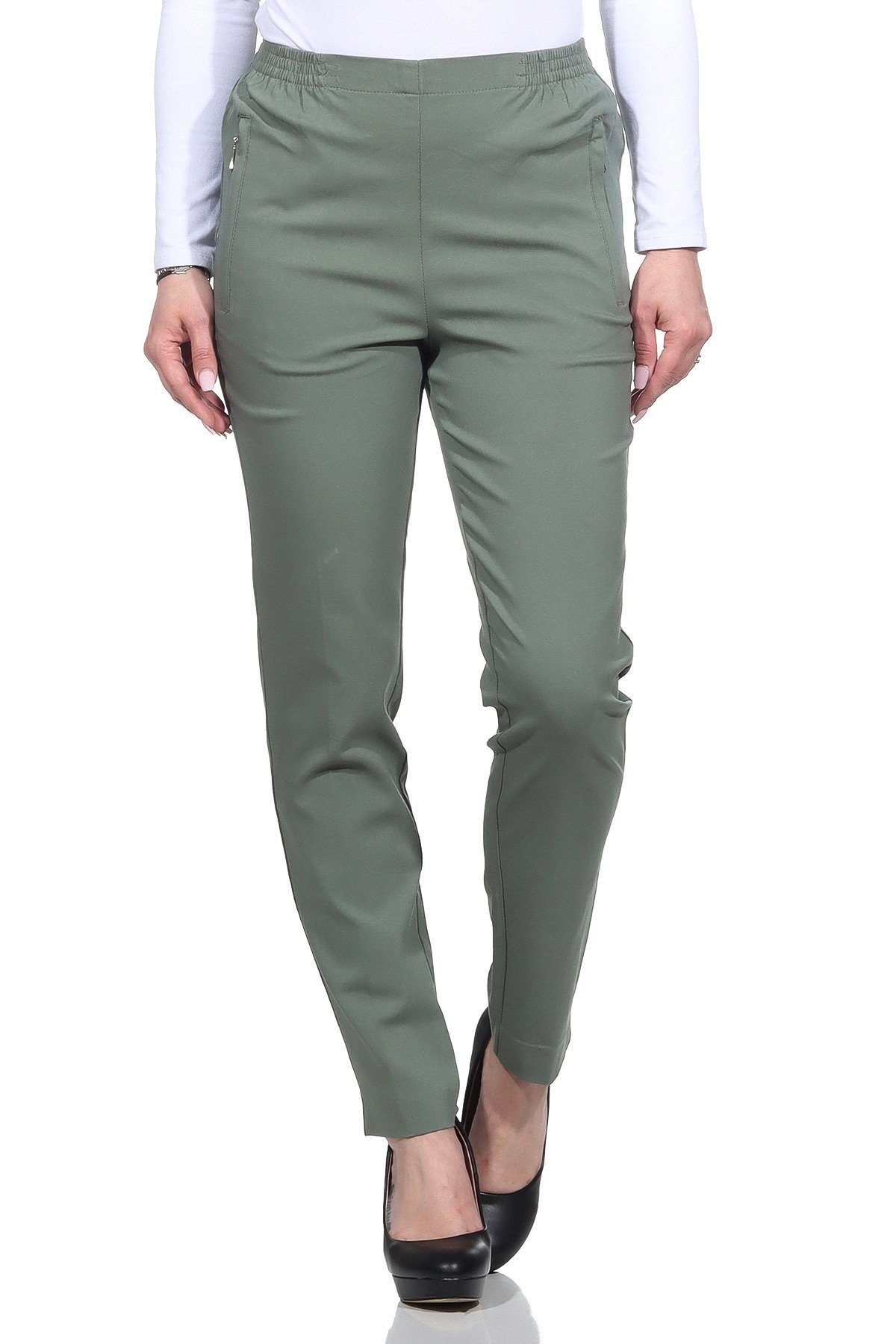 Alica Collection Schlupfhose Classic Freizeithose Damen Basics Businesshose günstig online kaufen