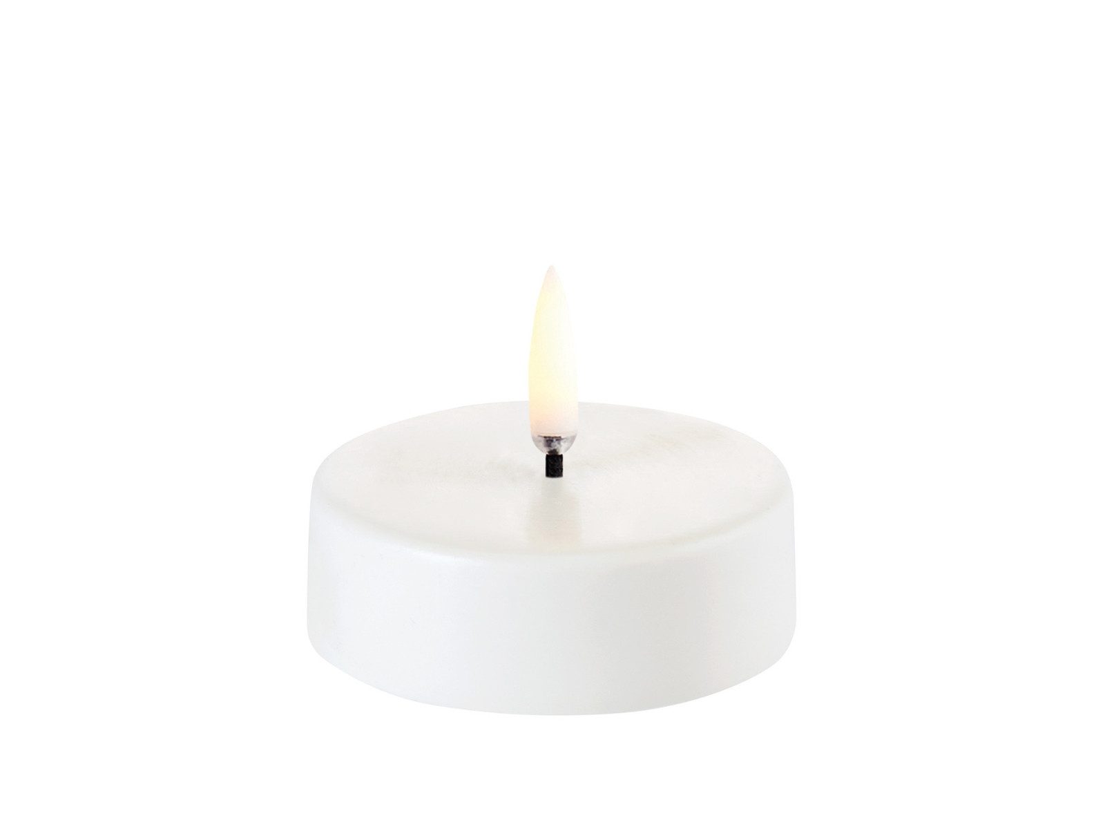 UYUNI Lighting LED-Kerze LED-Teelicht maxi Smooth nordic white 6,1x2,2cm