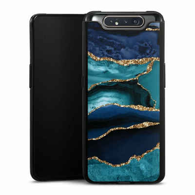 DeinDesign Handyhülle Marmor Trends Glitzer Look, Samsung Galaxy A80 Silikon Hülle Bumper Case Handy Schutzhülle
