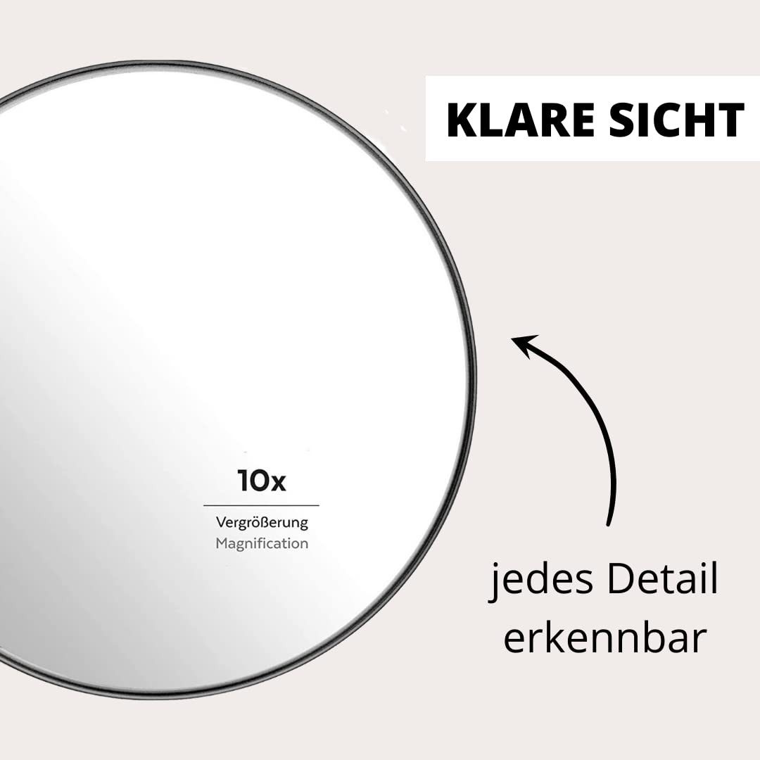 PARSA Beauty Spiegel Saugnapf Spiegel Badspiegel mit 10-fach Vergrößerung s günstig online kaufen