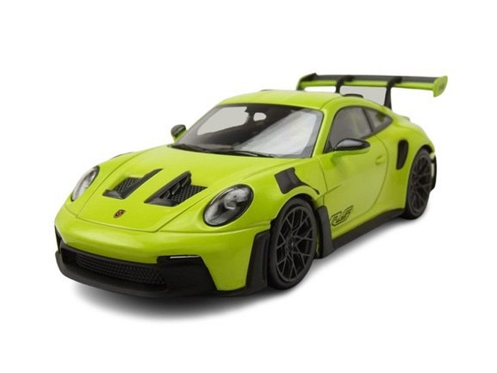 Minichamps Modellauto Porsche 911 (992) GT3 RS 2023 grün schwarze Felgen, Maßstab 1:43