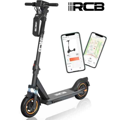 RCB TECH E-Scooter mit Straßenzulassung (ABE), max. 20km/h, bequeme Stoßdämpfung, faltbar, 20,00 km/h, (1 tlg), mit Straßenzulassung