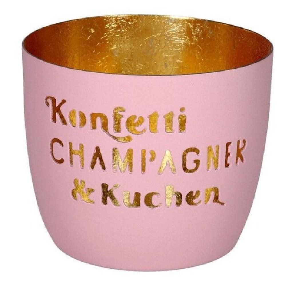 Giftcompany Windlicht Windlicht Madras Konfetti, Champagner günstig online kaufen