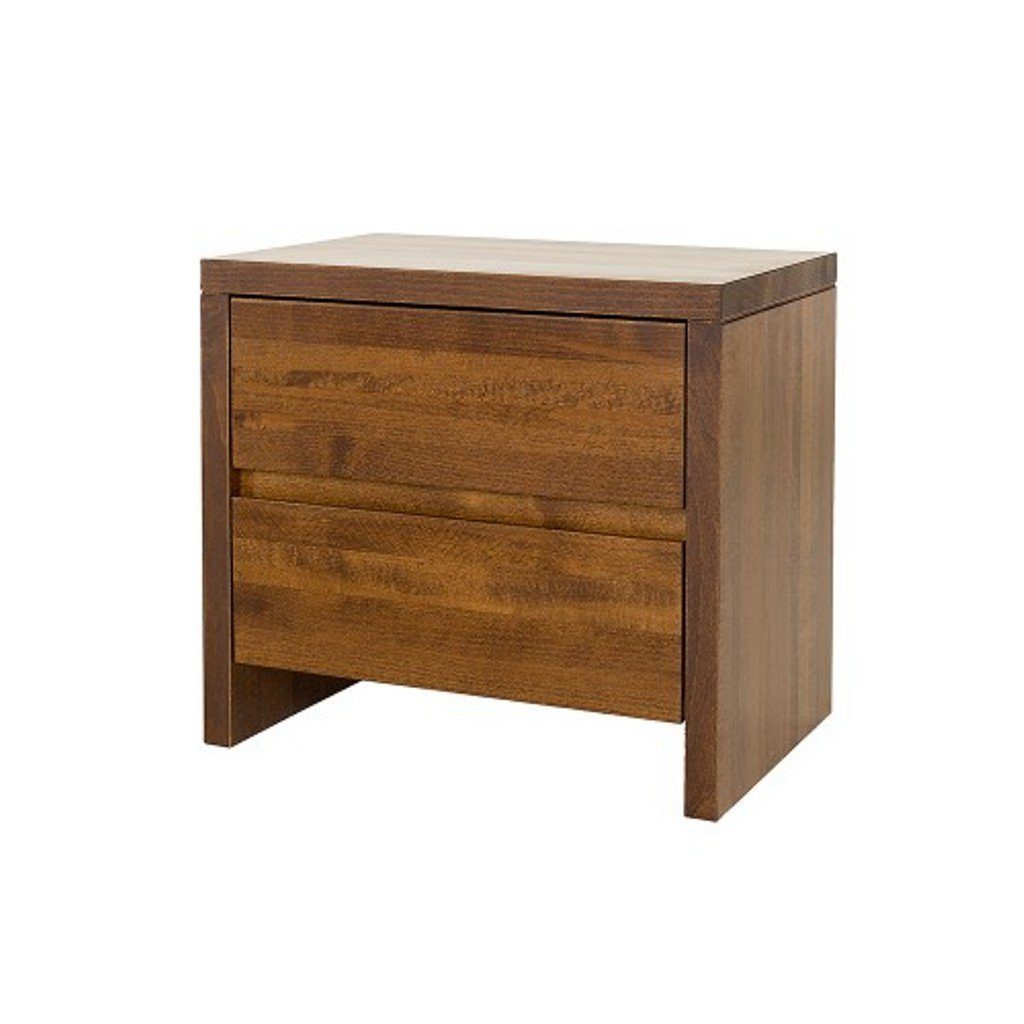 JVmoebel Nachttisch, Design Echtholz Massiv Holz Nachttische Nachttische Echtes Holz Massive Konsolen Braun