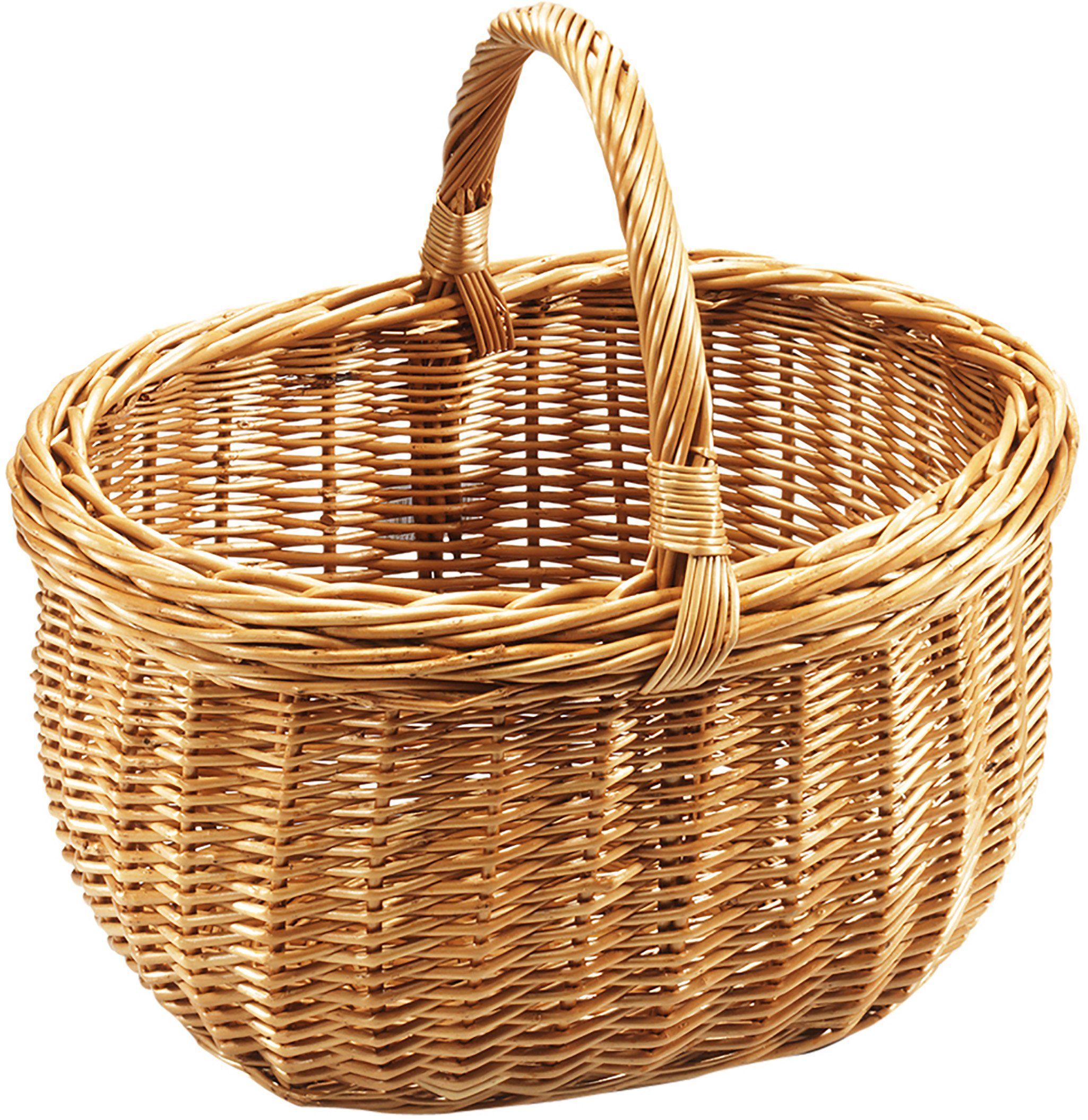 Kobolo Einkaufskorb Korb aus gekochter Weide 43x33x37 cm, 21 l günstig online kaufen