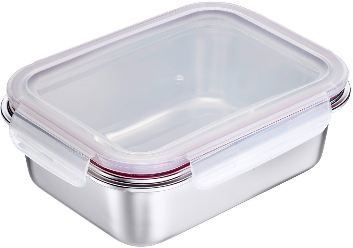 WESTMARK Lunchbox Edelstahl Lunch Box/ Frischhaltedose, 1300 ml, Edelstahl 18/8, Polyprophylen (PP), Silikon, (1-tlg), auslaufsichere Brotdose – mikrowellen- & ofenfest