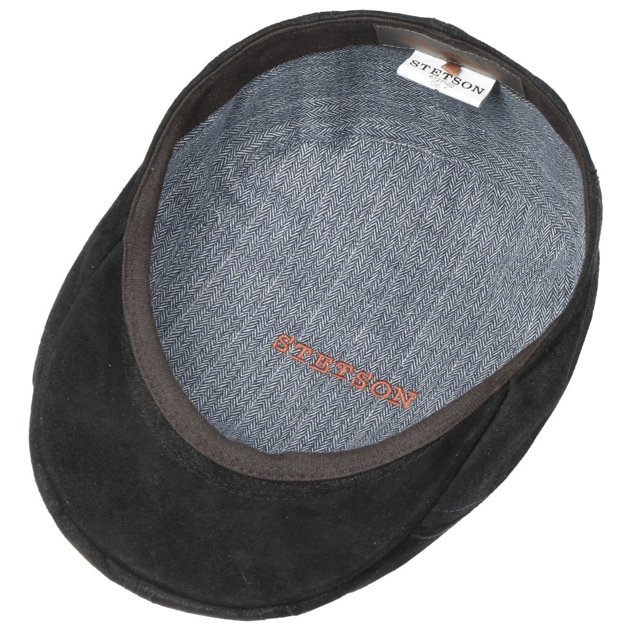 Stetson Flat Cap (1-St) Flatcap mit Schirm schwarz