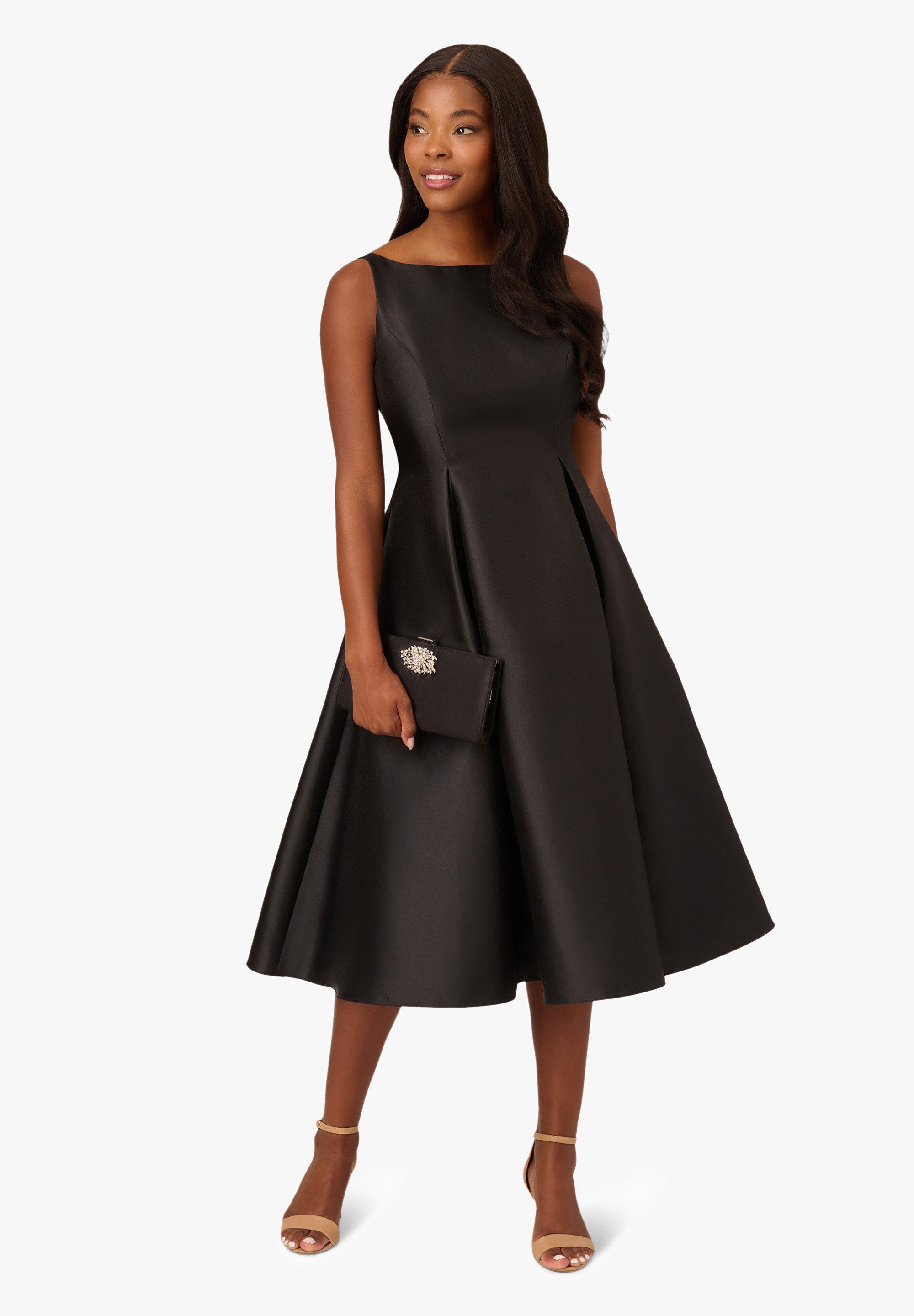 Adrianna Papell Abendkleid Sleeveless Tea Length Dress Schlicht, elegant, Alltagsstyle