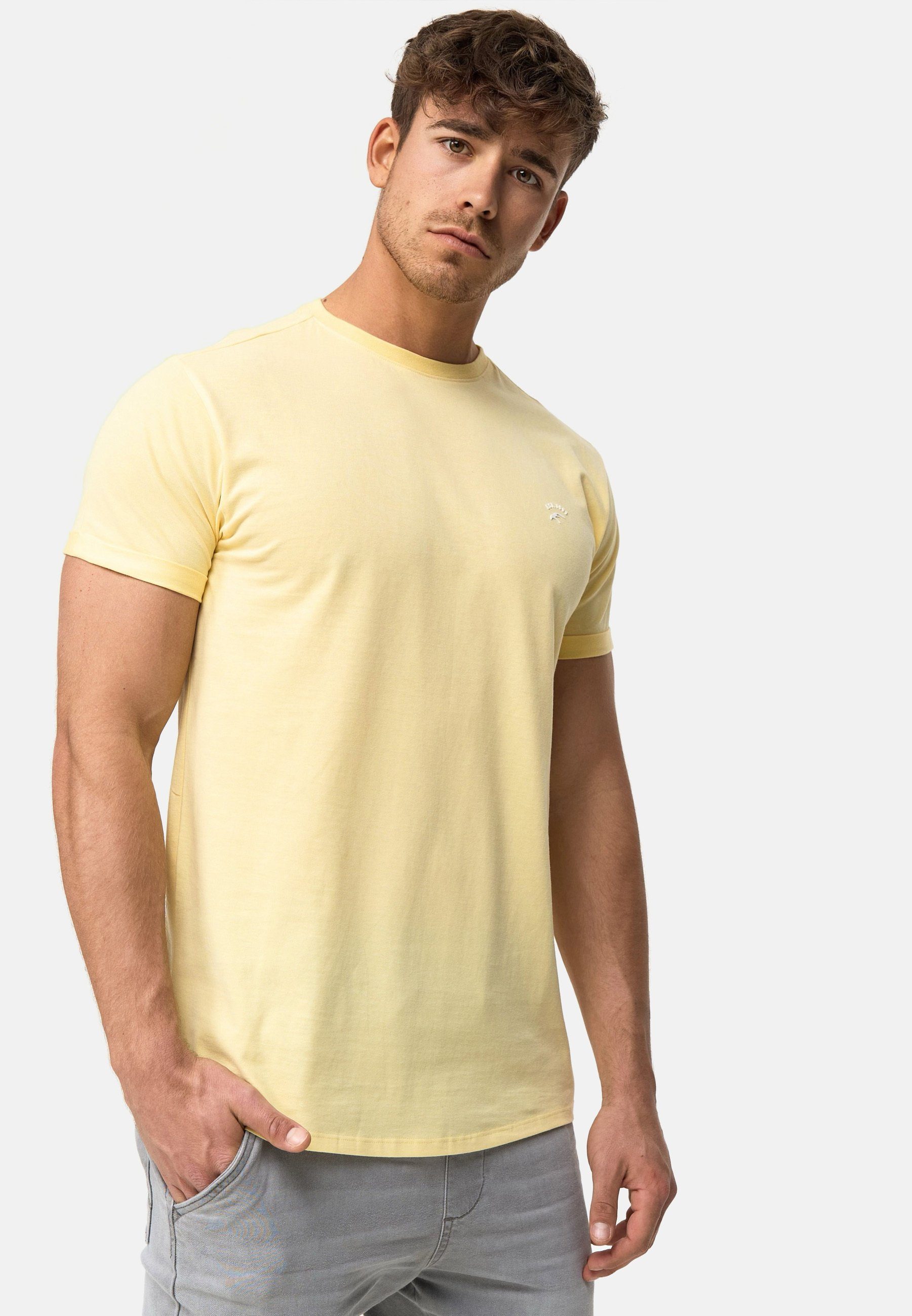 Indicode T-Shirt Kloge Pale Banana