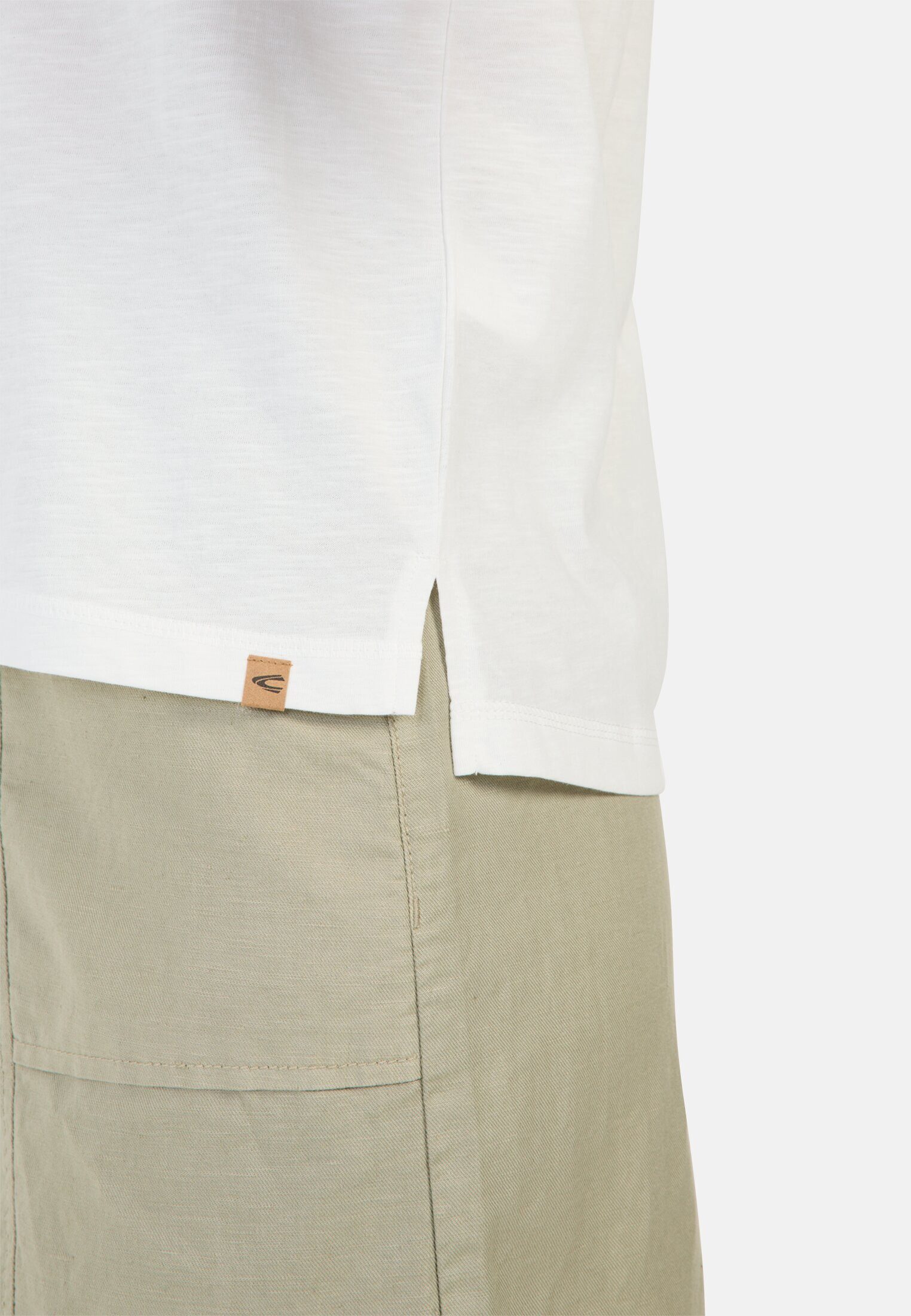 camel active T-Shirt aus reiner Baumwolle Kurzarm